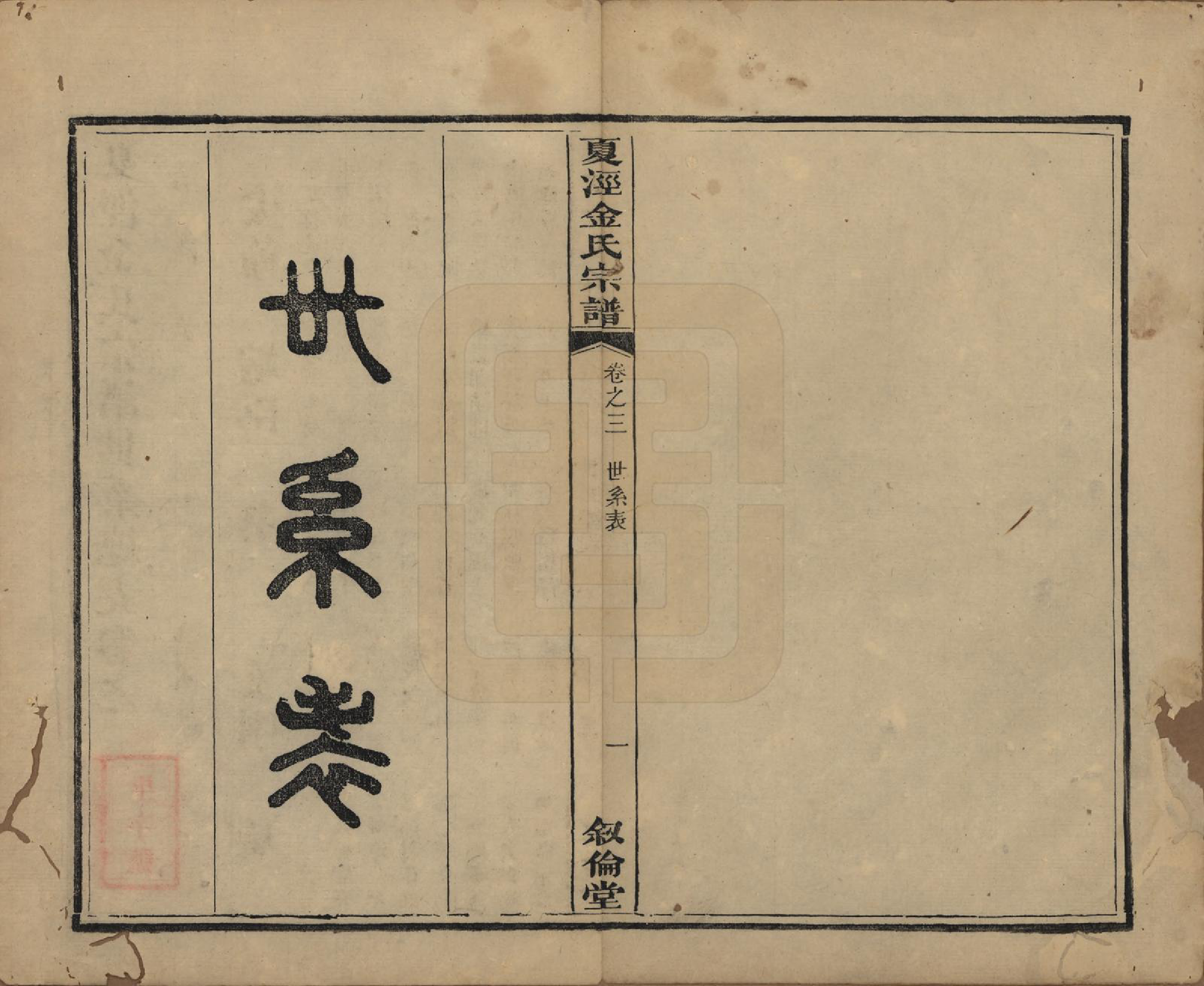 GTJP0721.金.江苏吴县.洞庭夏泾金氏宗谱八卷.清道光十一年（1831）_003.pdf_第2页