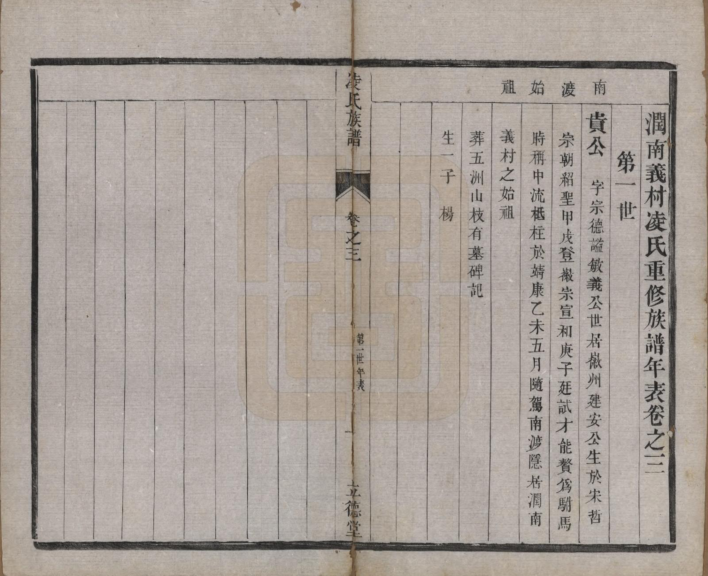 GTJP0905.凌.江苏延陵.延陵凌氏族谱四卷.民国二年（1913）_003.pdf_第1页