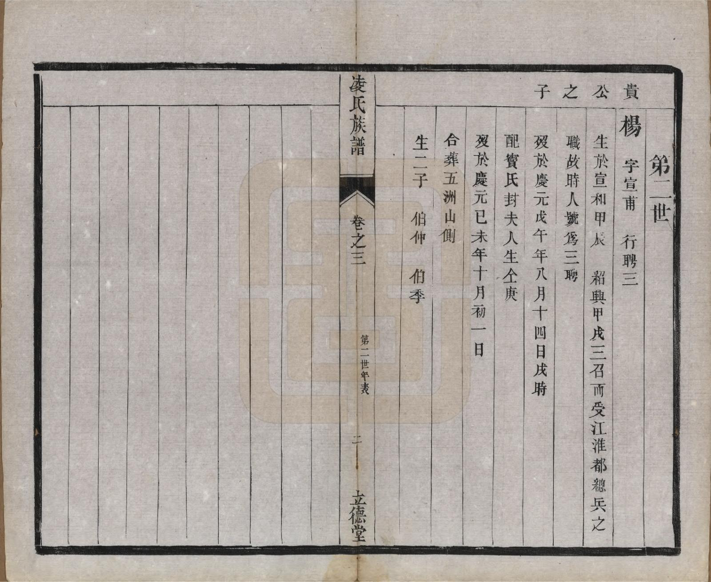 GTJP0905.凌.江苏延陵.延陵凌氏族谱四卷.民国二年（1913）_003.pdf_第2页