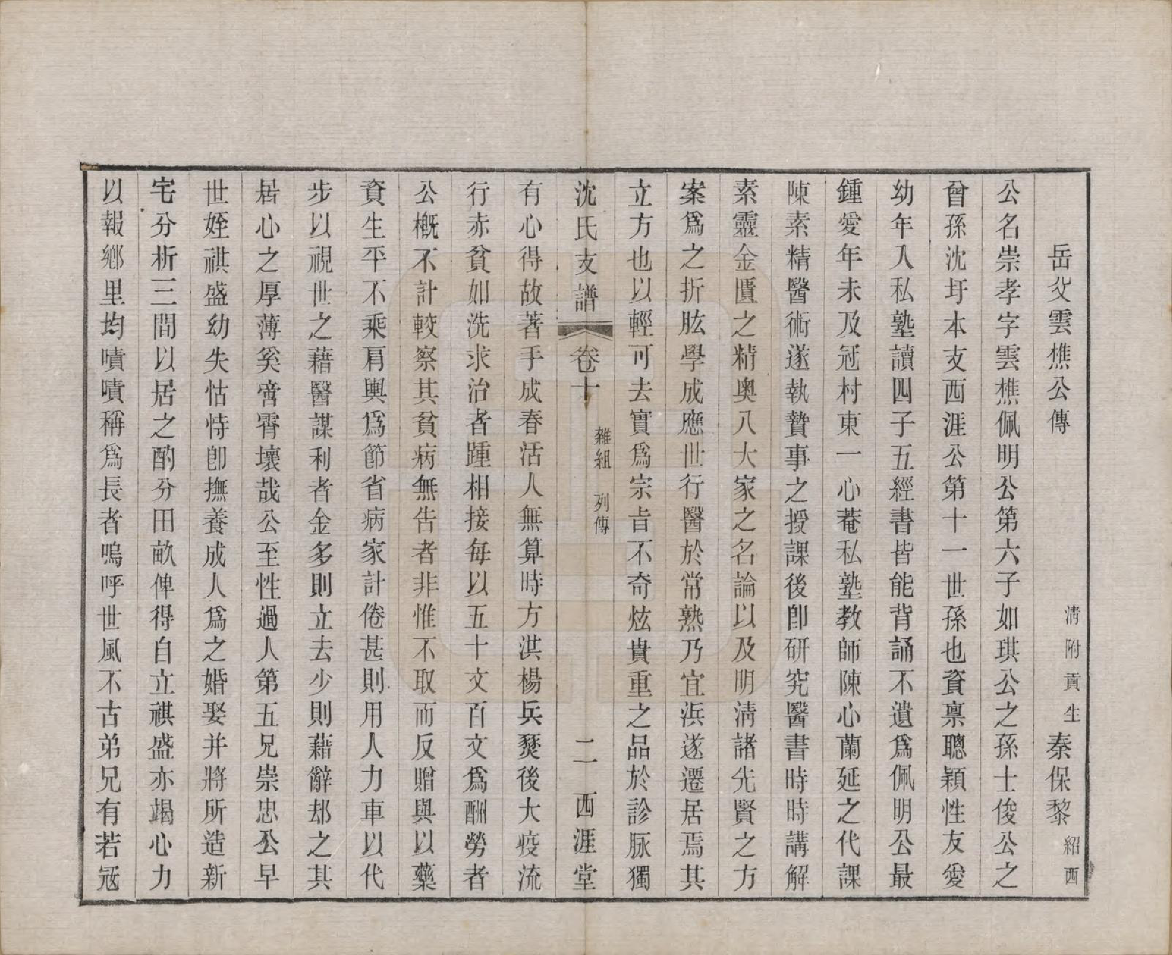 GTJP1266.沈.浙江诸暨.暨阳沈氏支谱十卷首一卷.民国十九年（1930）_010.pdf_第3页