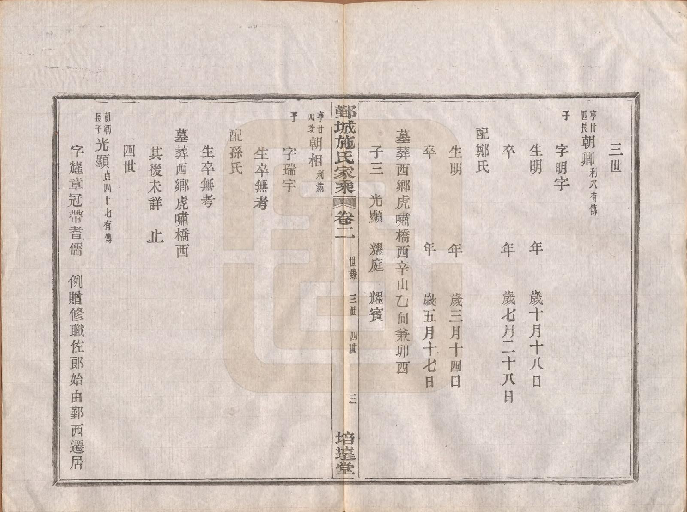 GTJP1305.施.浙江鄞县.鄞城施氏家乘十卷首一卷.民国二十四年（1935）_002.pdf_第3页