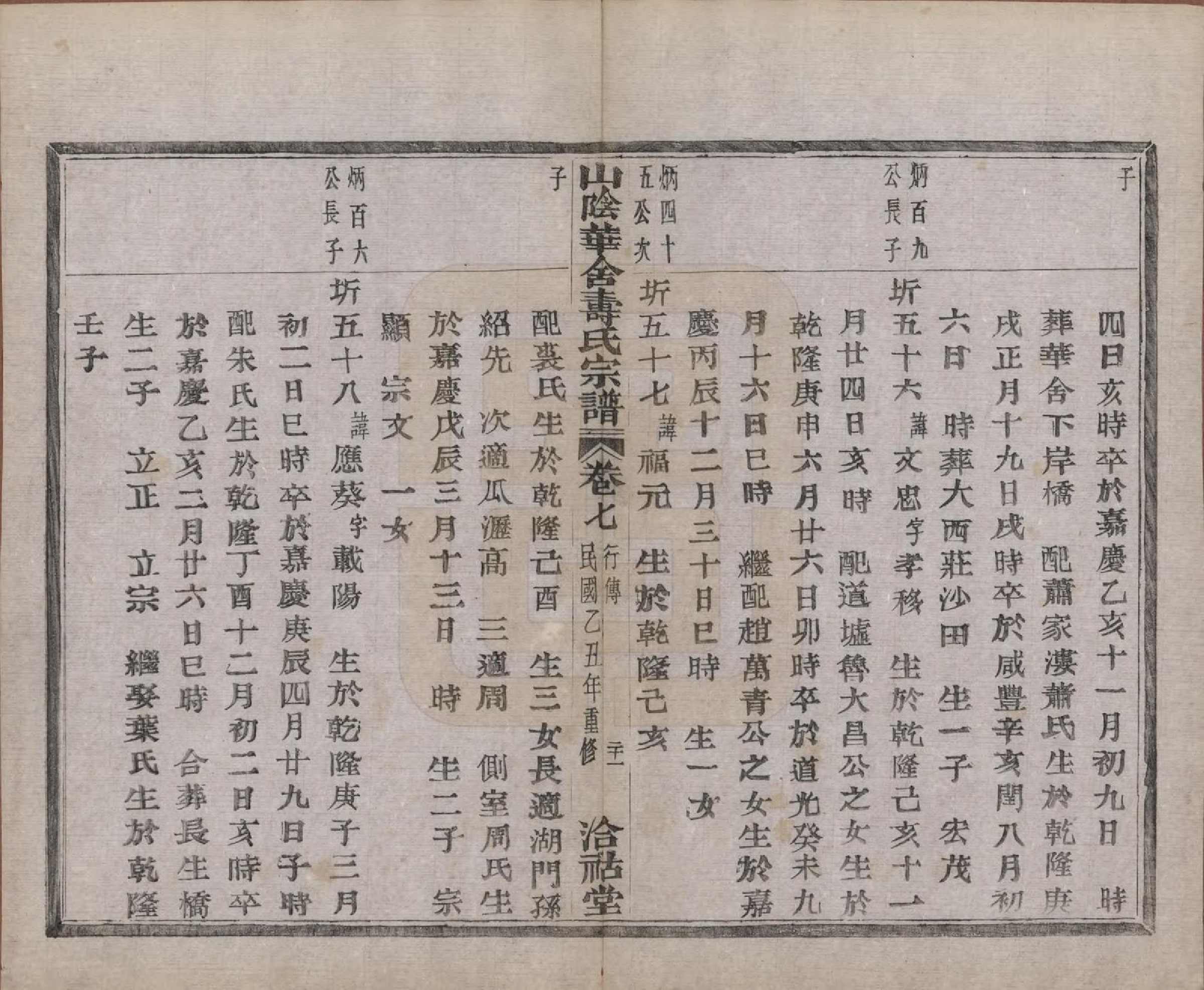 GTJP1322.寿.浙江绍兴.山阴华舍寿氏宗谱十卷.民国十四年（1925）_007.pdf_第2页