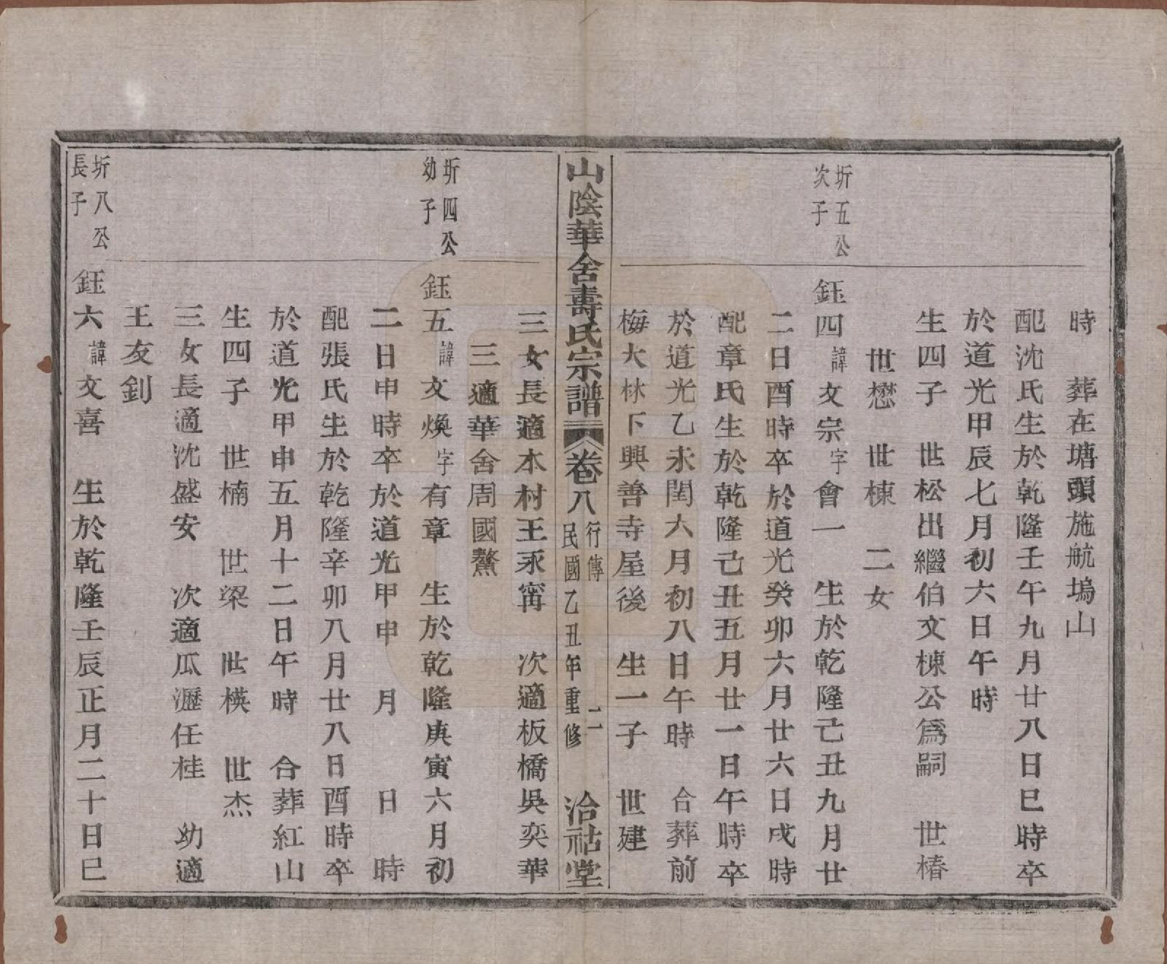 GTJP1322.寿.浙江绍兴.山阴华舍寿氏宗谱十卷.民国十四年（1925）_008.pdf_第2页