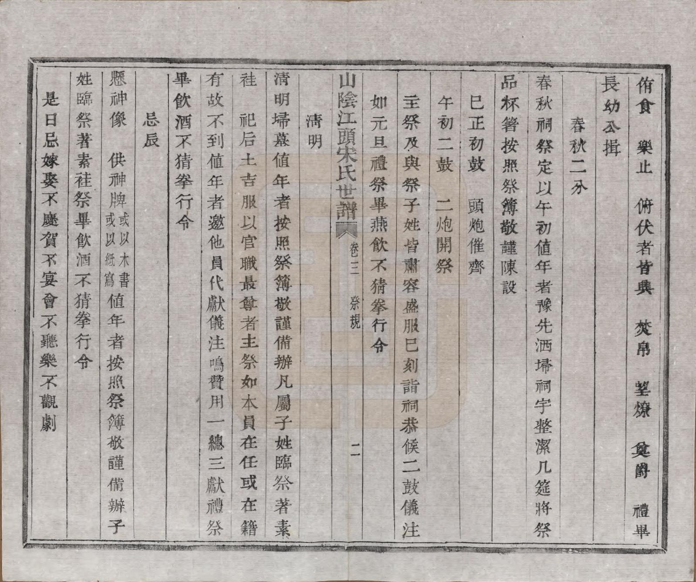 GTJP1332.宋.浙江绍兴.山阴江头宋氏世谱二十四卷.清咸丰十一年（1861）_003.pdf_第2页