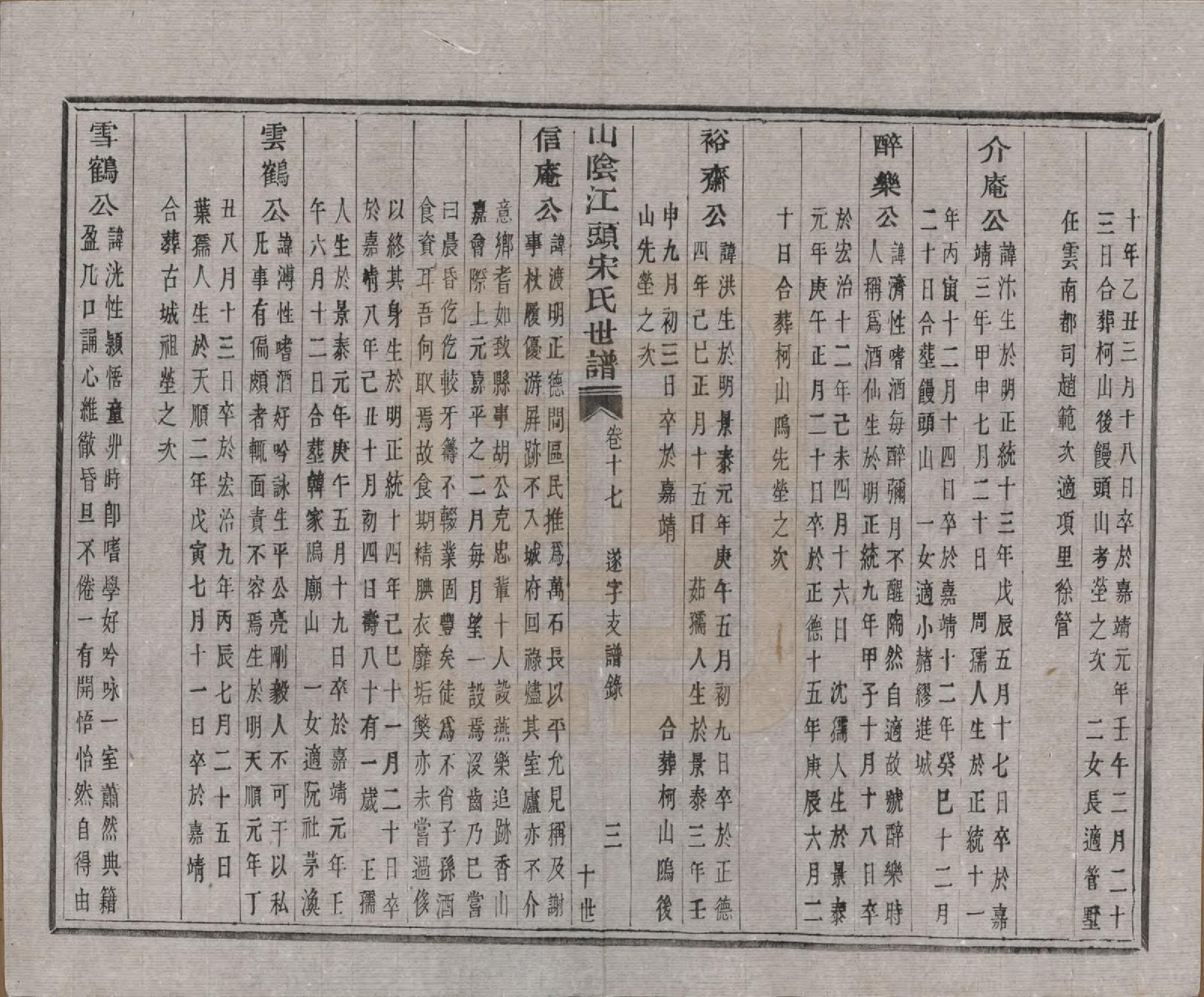 GTJP1332.宋.浙江绍兴.山阴江头宋氏世谱二十四卷.清咸丰十一年（1861）_017.pdf_第3页