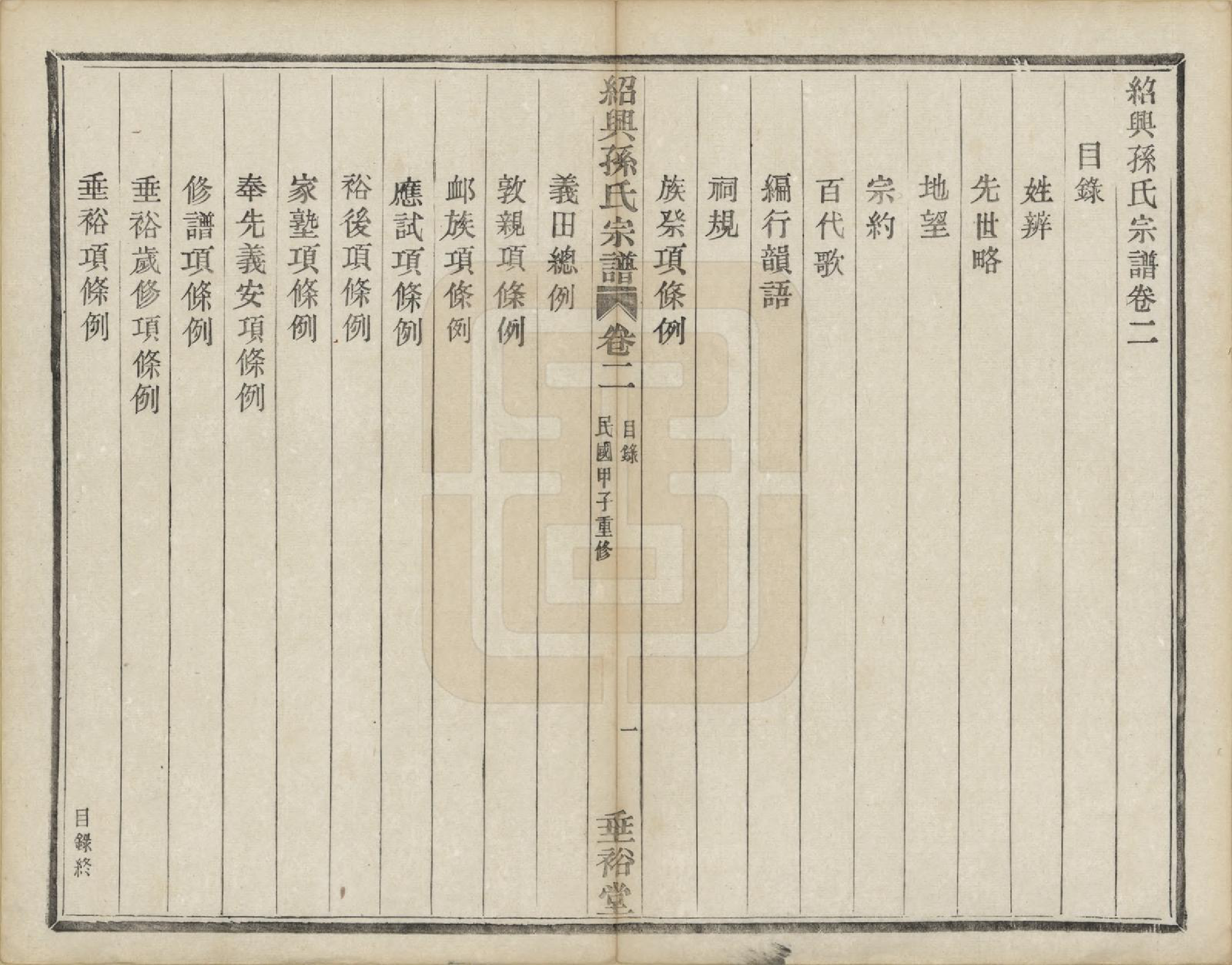 GTJP1358.孙.浙江绍兴.绍兴孙氏宗谱二十五卷.民国十三年（1924）_002.pdf_第1页