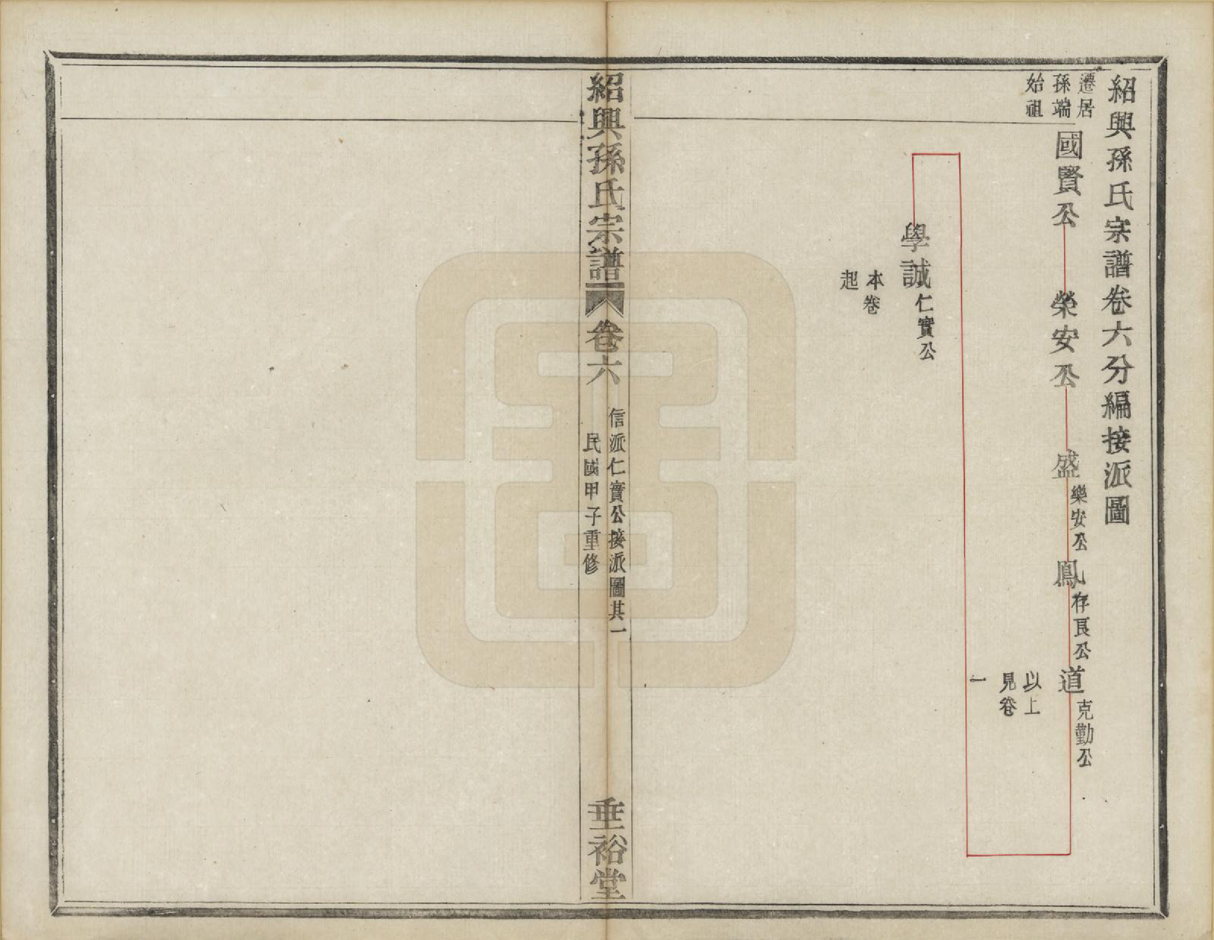 GTJP1358.孙.浙江绍兴.绍兴孙氏宗谱二十五卷.民国十三年（1924）_012.pdf_第1页