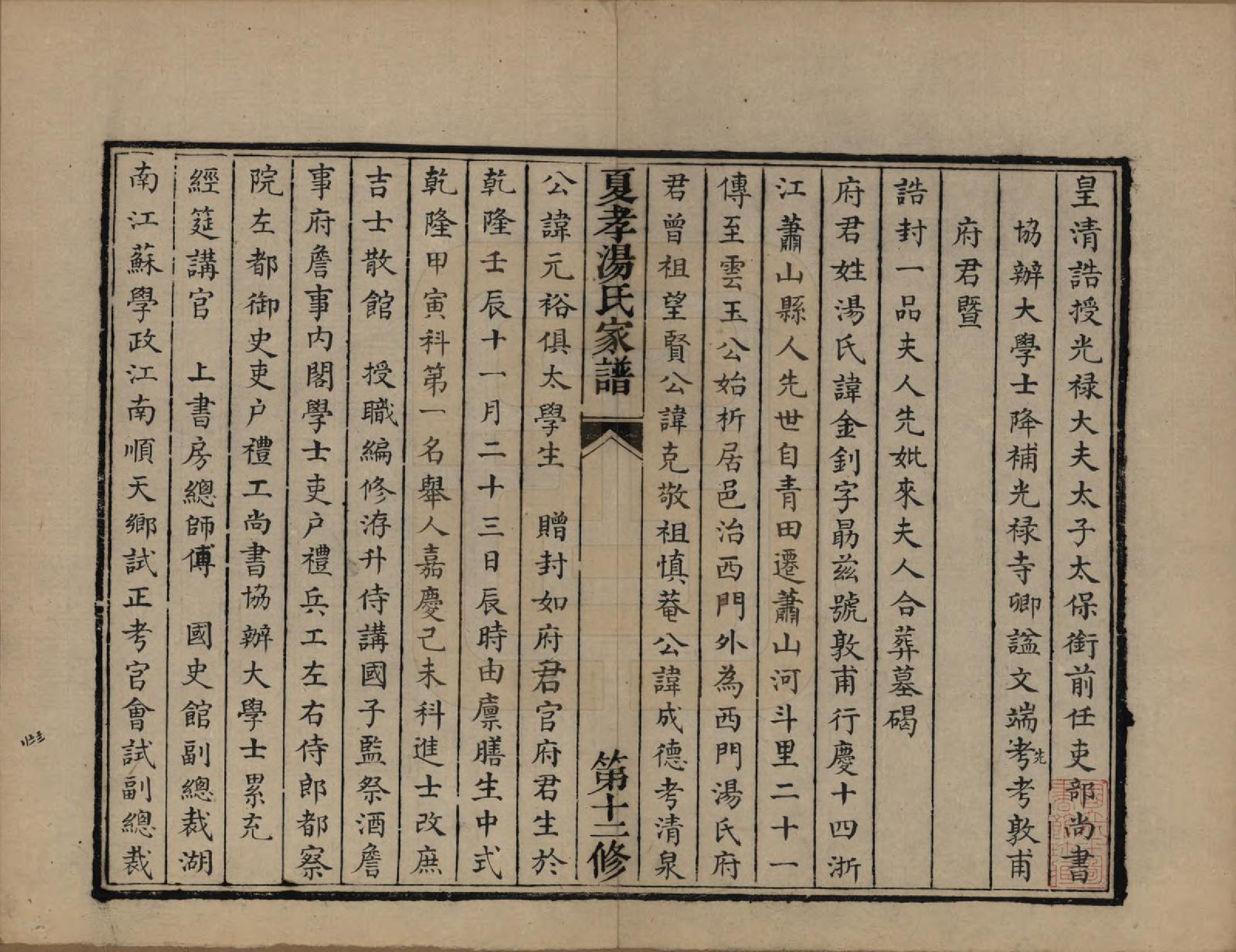 GTJP1387.汤.浙江萧山.萧山夏孝汤氏家谱.清道光四年（1824）修_002.pdf_第1页