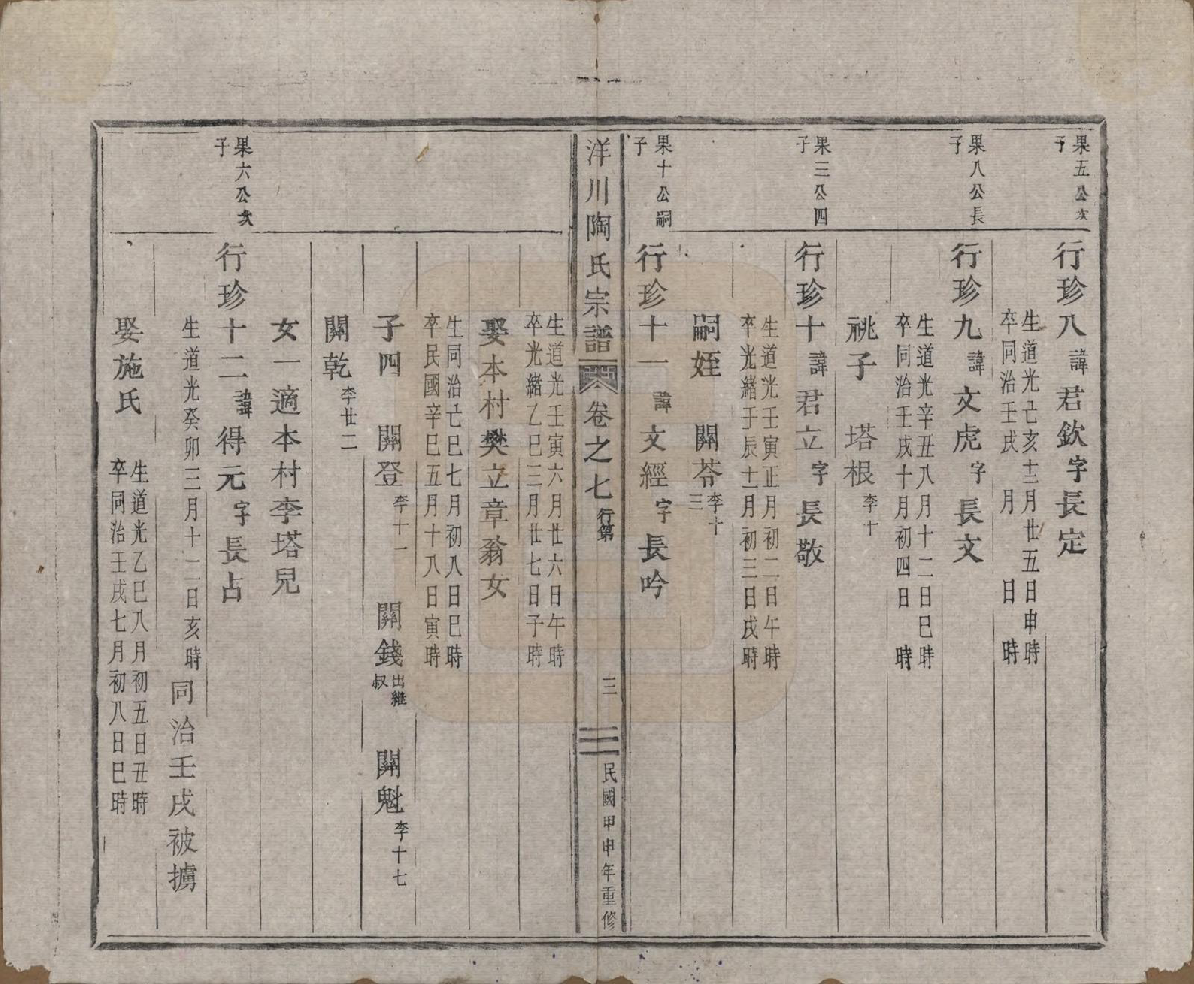 GTJP1414.陶.浙江缙云.洋川浔阳郡陶氏宗谱.民国33年[1944]_007.pdf_第3页