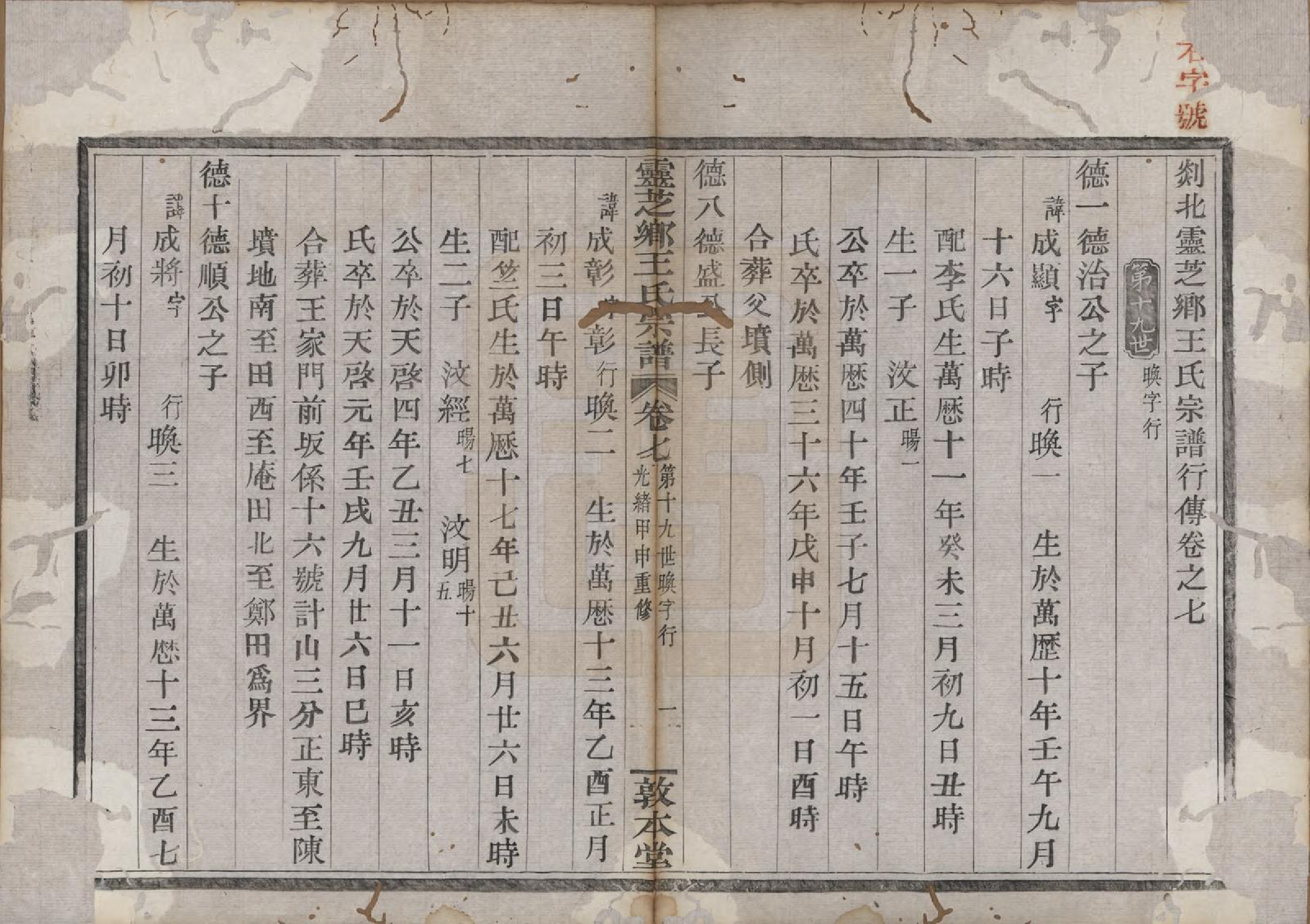 GTJP1607.王.浙江嵊县.灵芝乡王氏宗谱十卷.清光绪十年（1884）_007.pdf_第1页