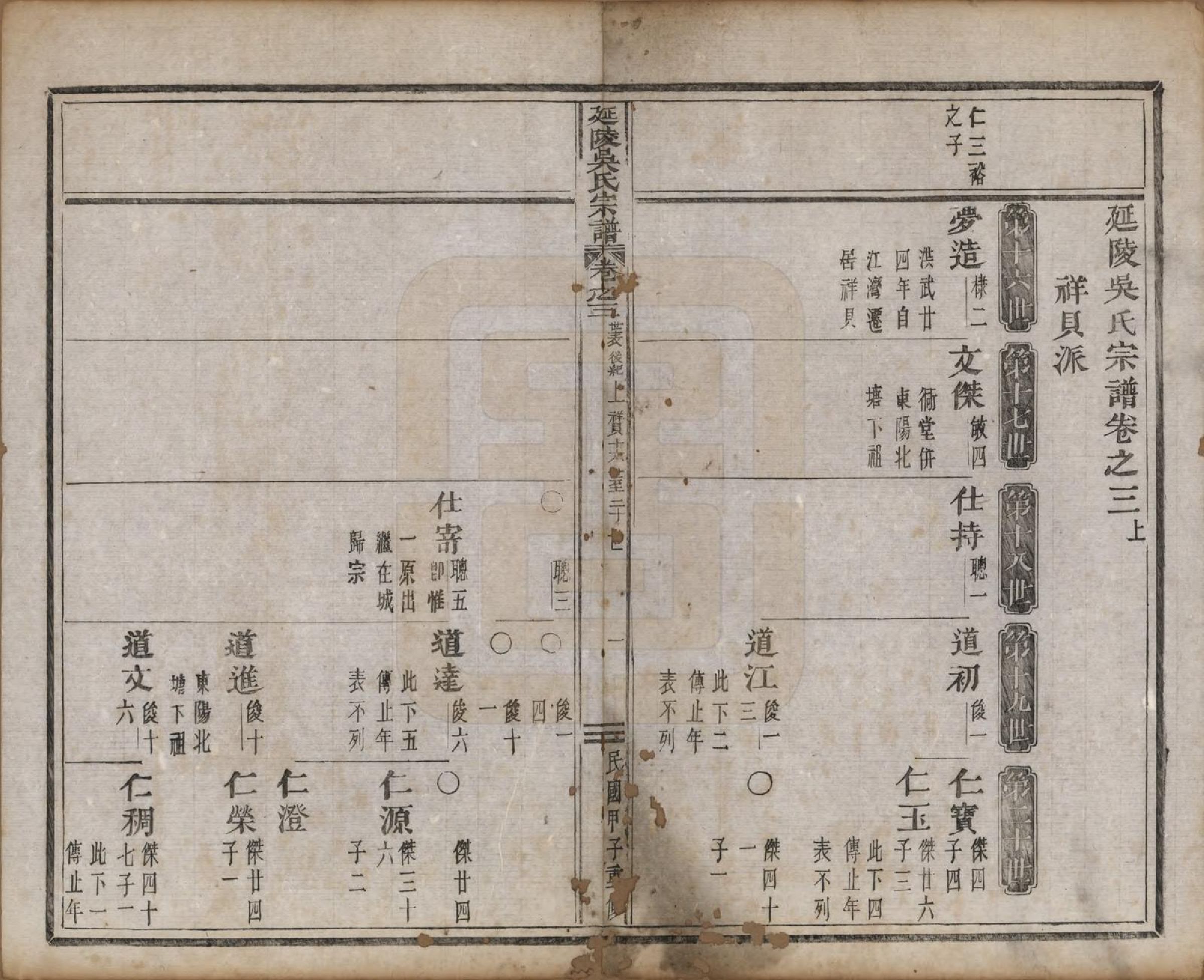 GTJP1674.吴.浙江义乌.延陵吴氏宗谱二十四卷首一卷.民国十四年（1925）_003.pdf_第1页