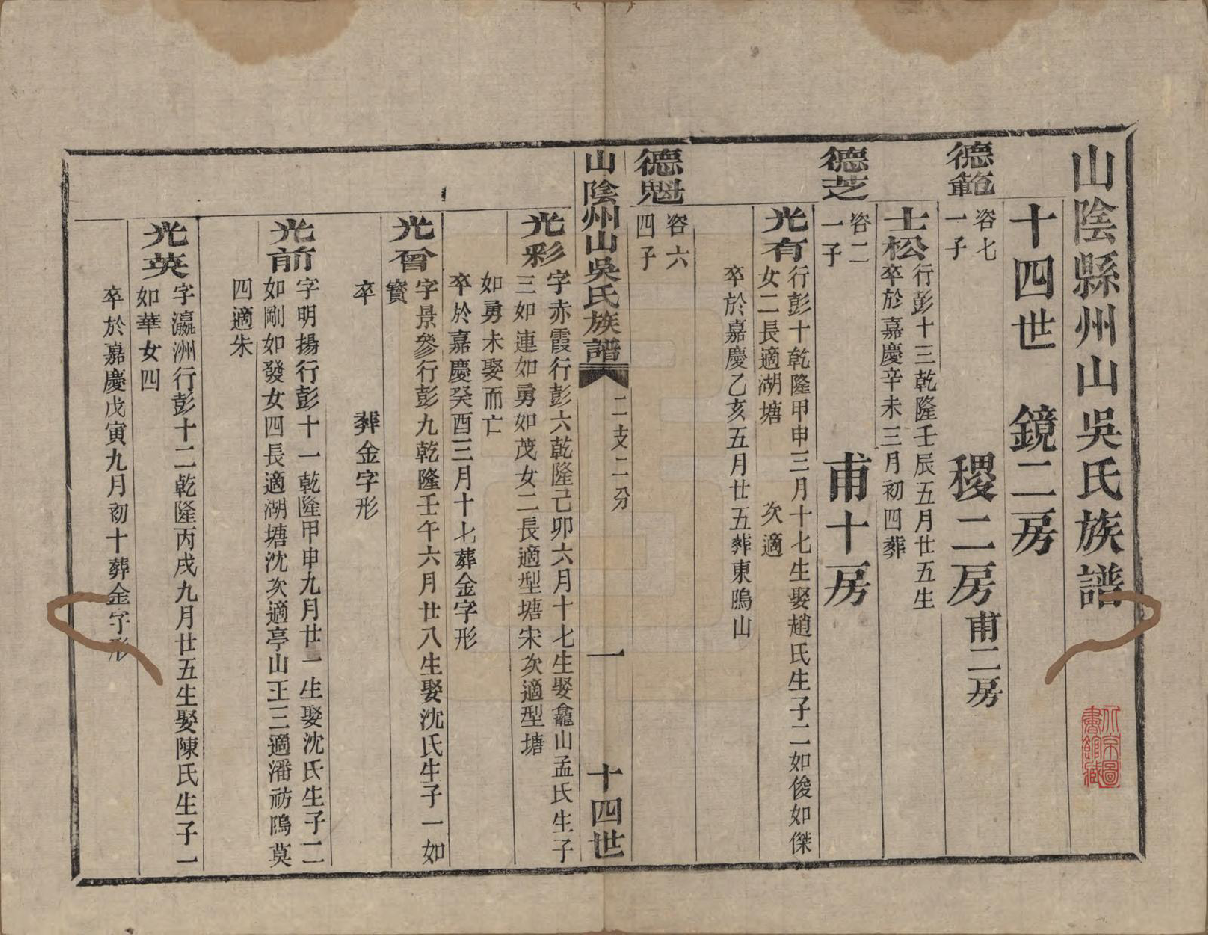 GTJP1683.吴.浙江绍兴.山阴县州山吴氏族谱三十一部.清道光十九年（1839）_019.pdf_第1页