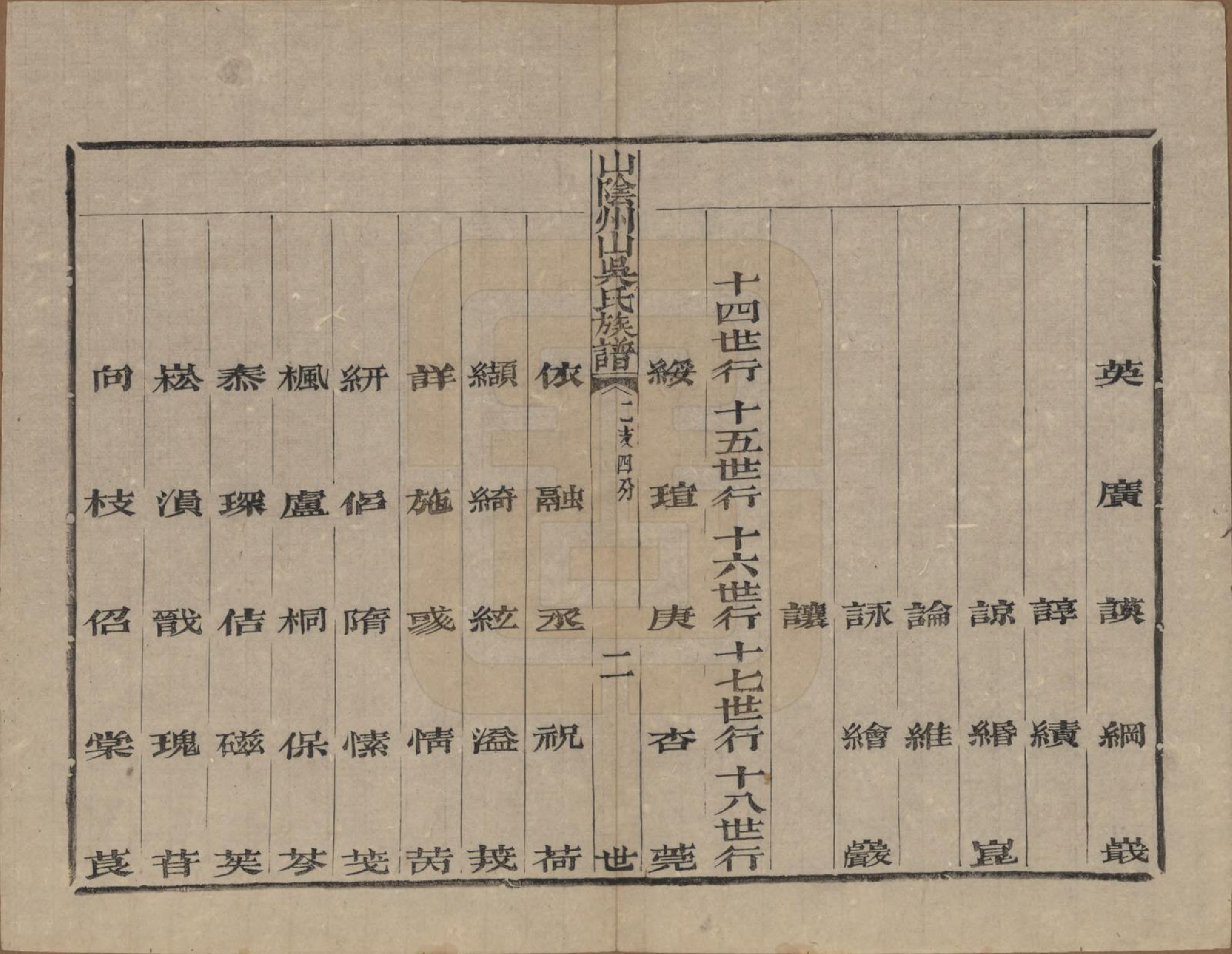 GTJP1683.吴.浙江绍兴.山阴县州山吴氏族谱三十一部.清道光十九年（1839）_023.pdf_第2页