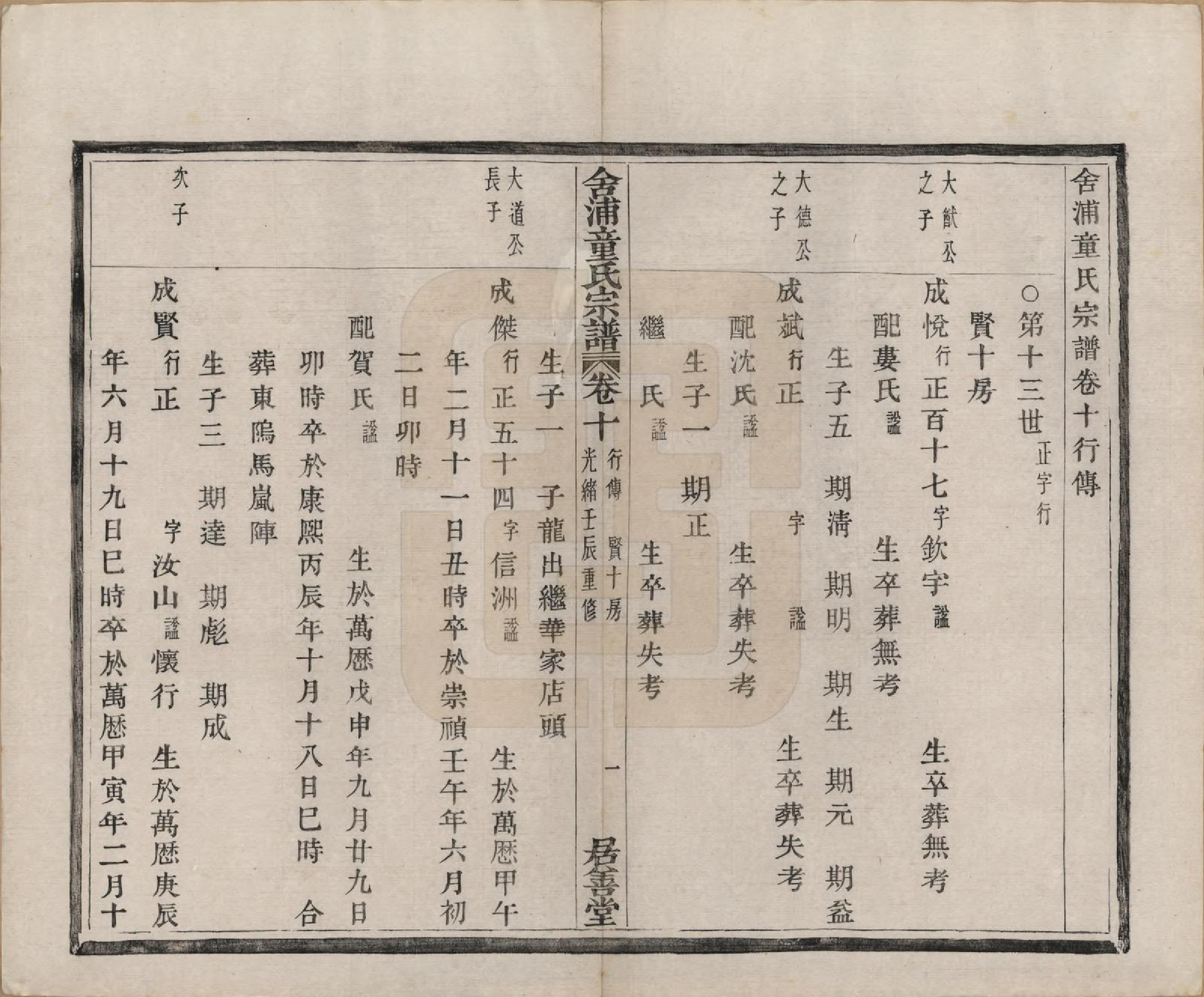 GTJP1433.童.浙江山阴.舍浦童氏宗谱二十三卷.清光绪十八年（1892）_010.pdf_第1页