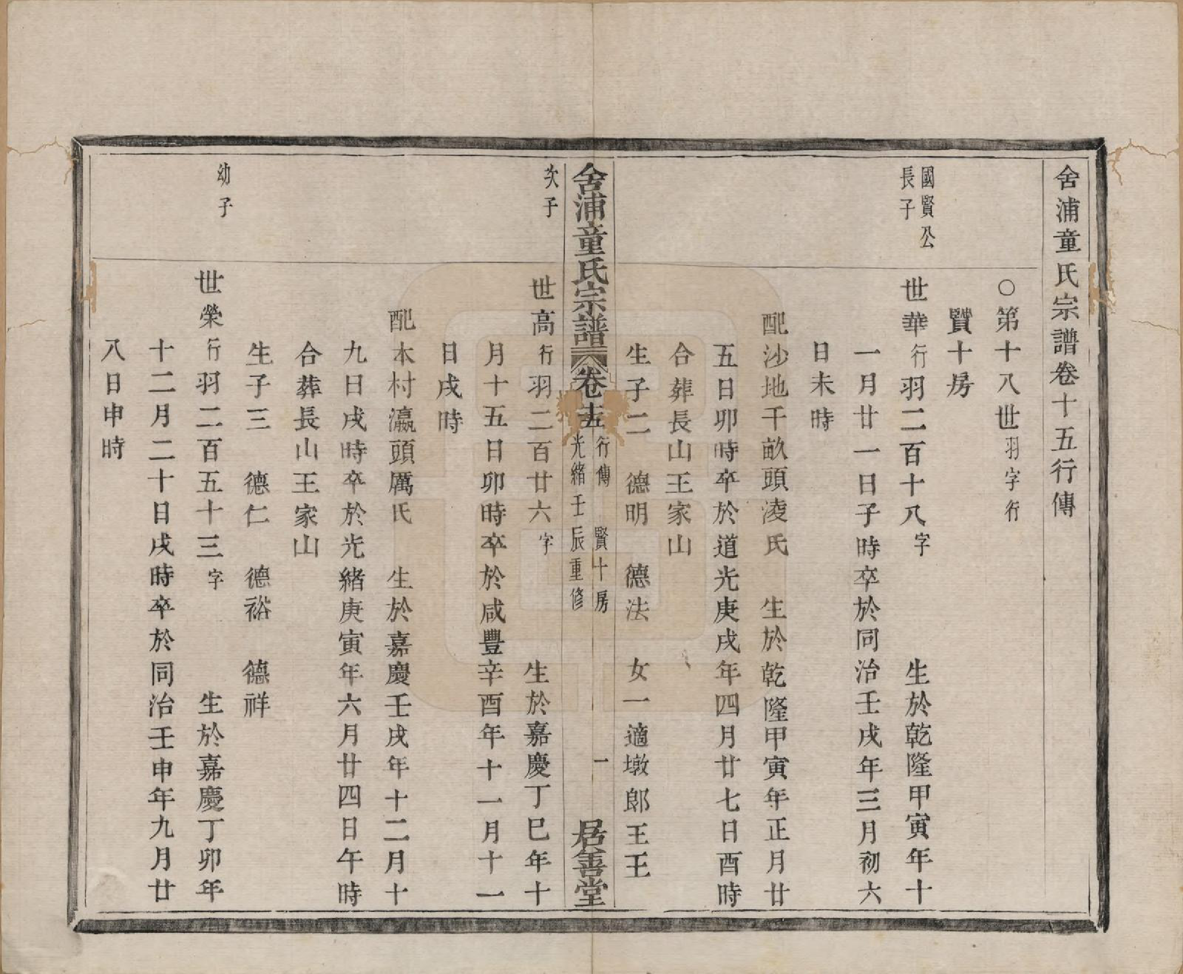 GTJP1433.童.浙江山阴.舍浦童氏宗谱二十三卷.清光绪十八年（1892）_015.pdf_第1页