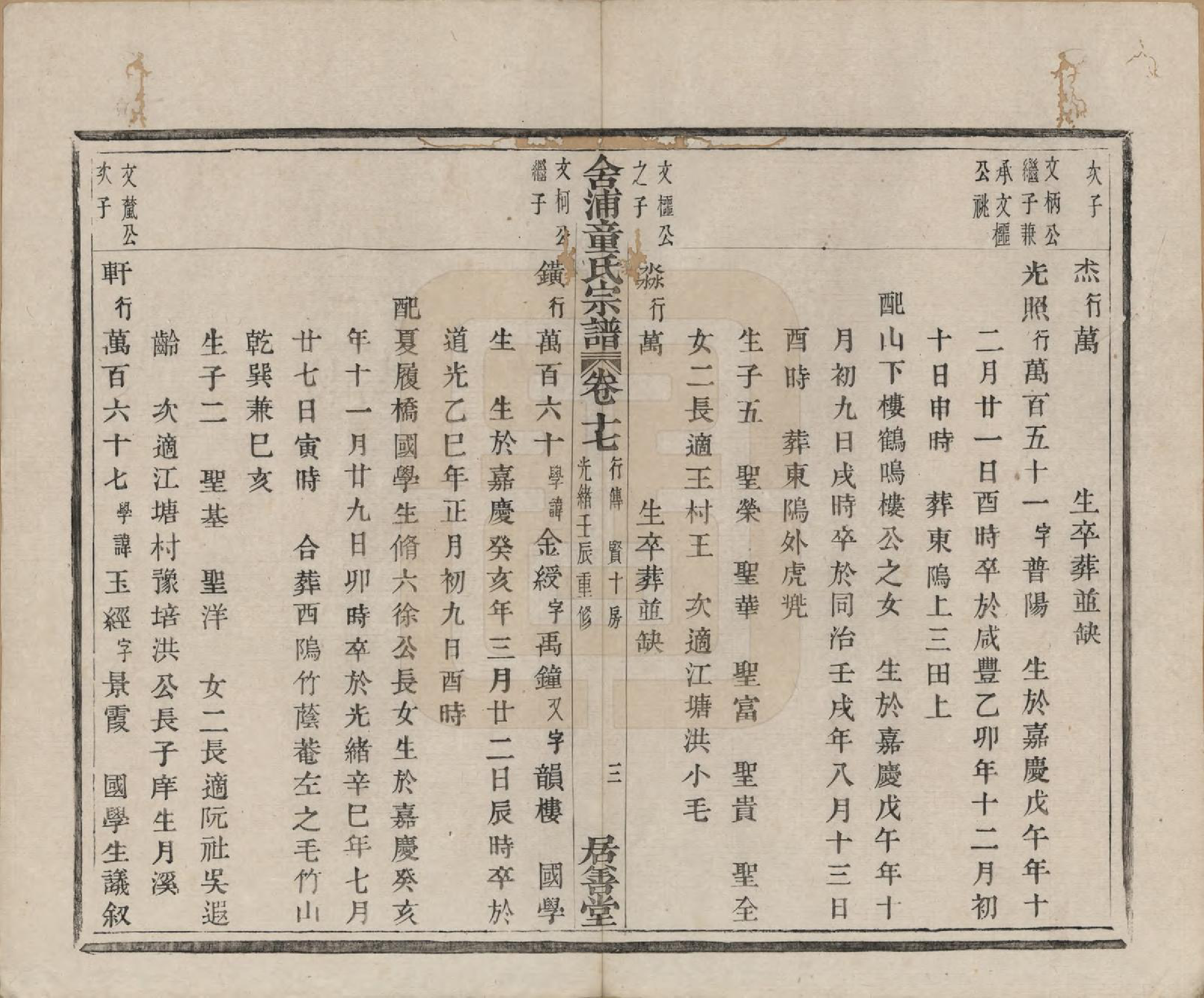 GTJP1433.童.浙江山阴.舍浦童氏宗谱二十三卷.清光绪十八年（1892）_017.pdf_第3页