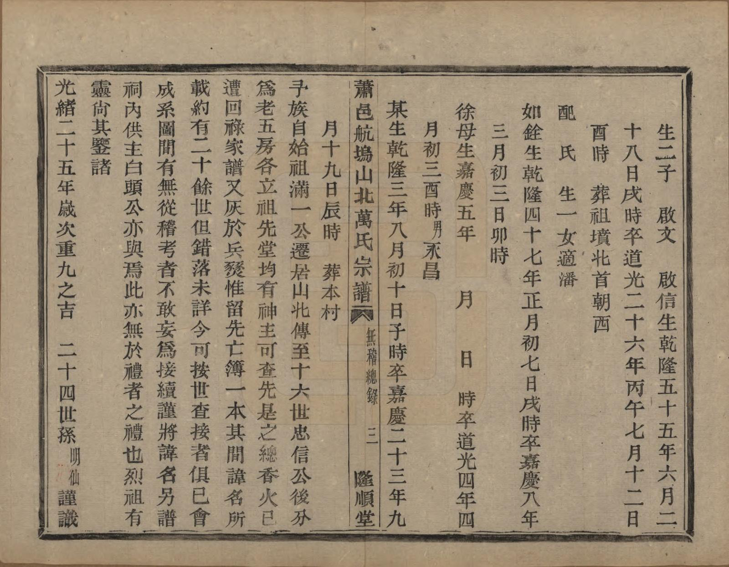 GTJP1443.万.浙江萧山.萧山万氏宗谱.清光绪25年[1899]_002.pdf_第3页