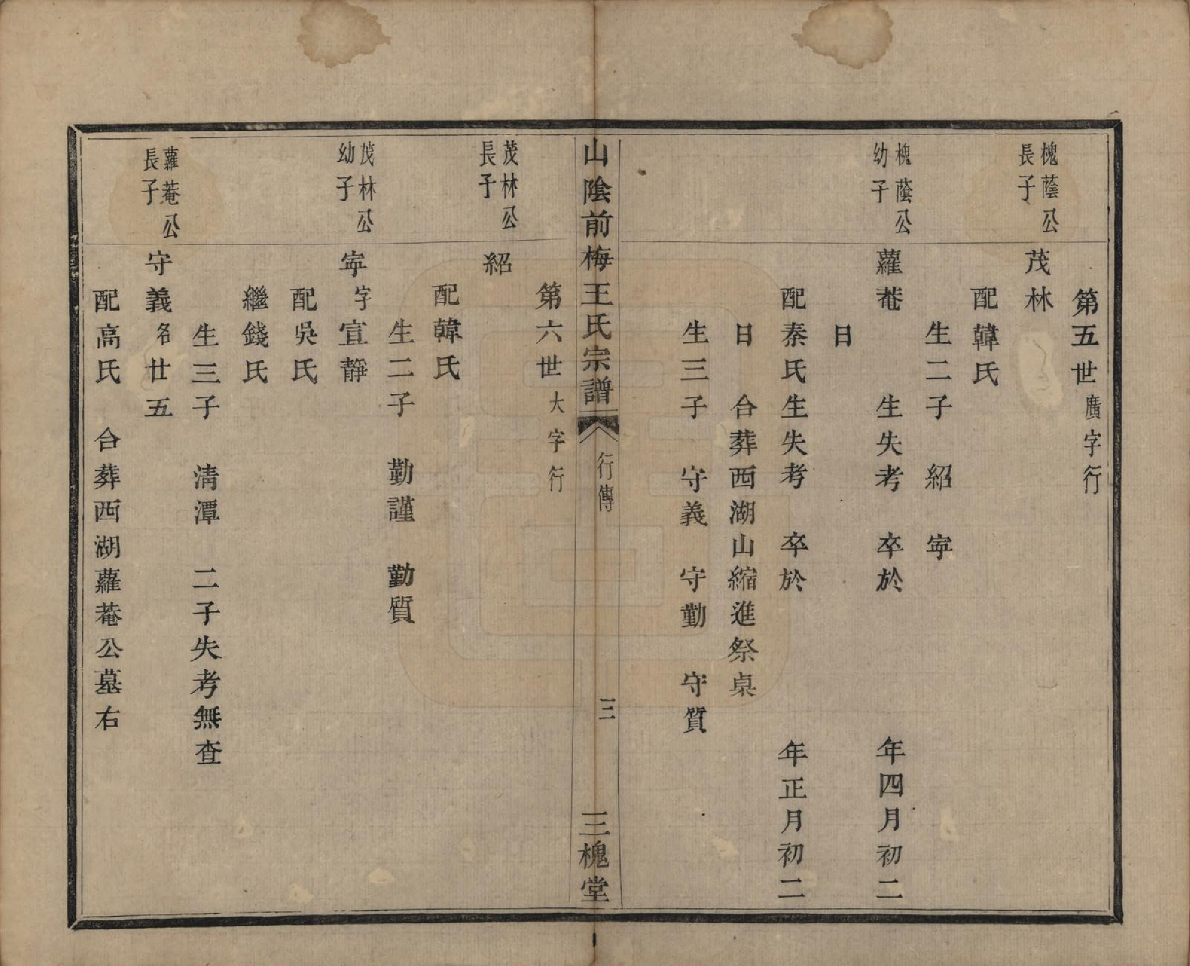 GTJP1574.王.浙江绍兴.山阴前梅王氏宗谱六卷.清道光二年（1822）_005.pdf_第3页