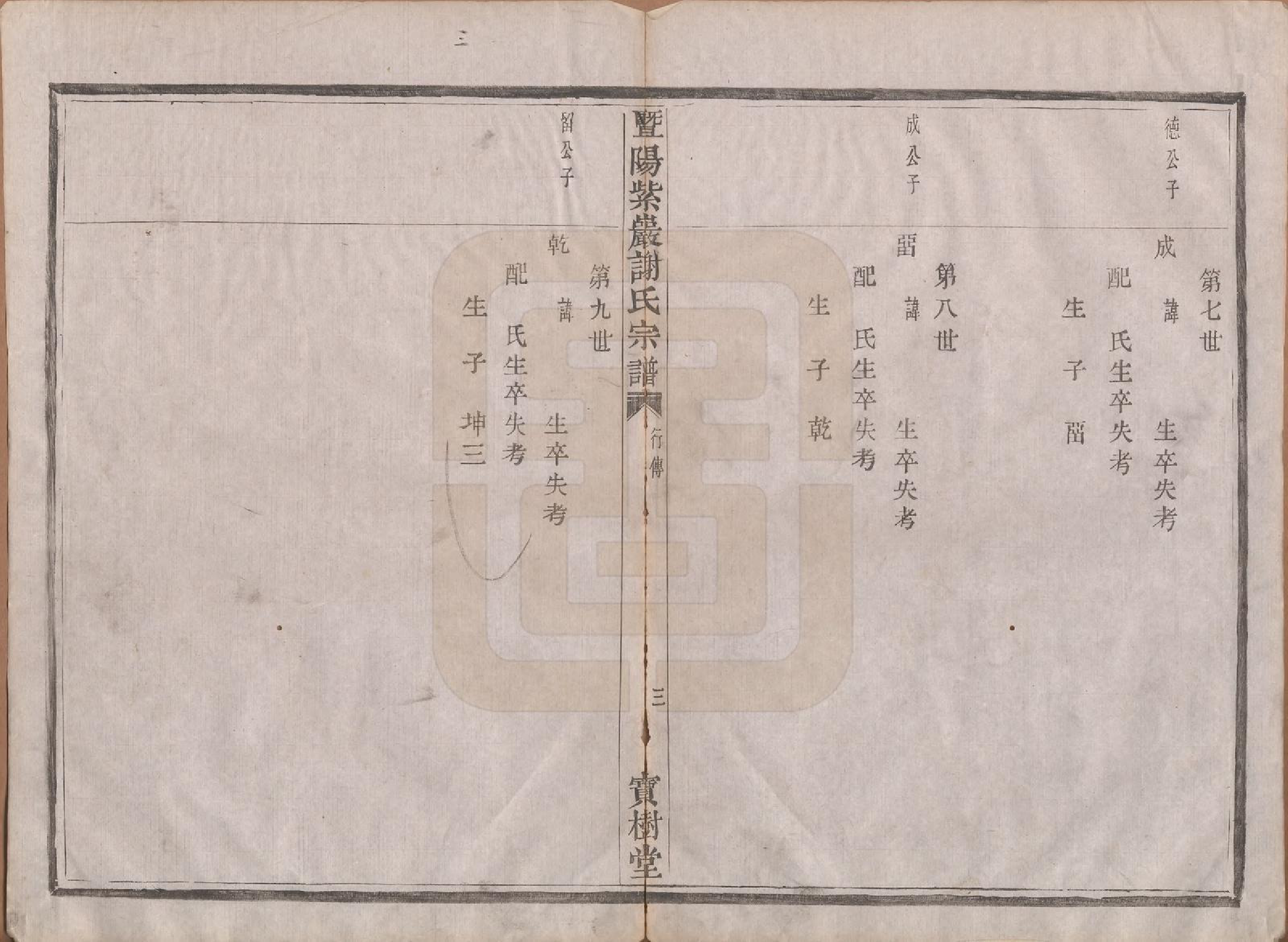 GTJP1795.谢.浙江诸暨.暨阳紫巖谢氏宗谱二卷.清光绪四年（1878）_002.pdf_第3页