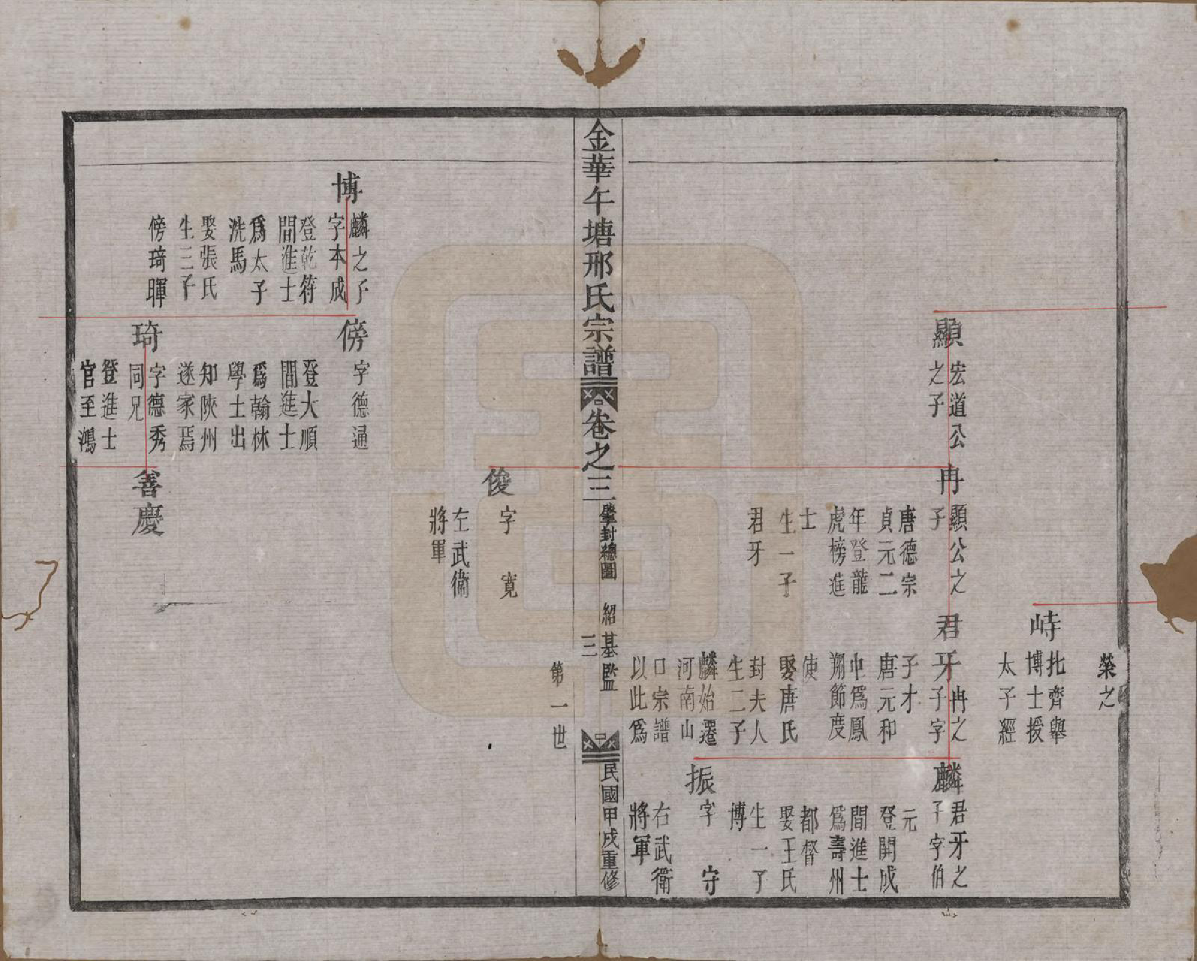 GTJP1803.邢.浙江金华.金华午塘邢氏宗谱十二卷.民国二十三年（1934）_003.pdf_第3页