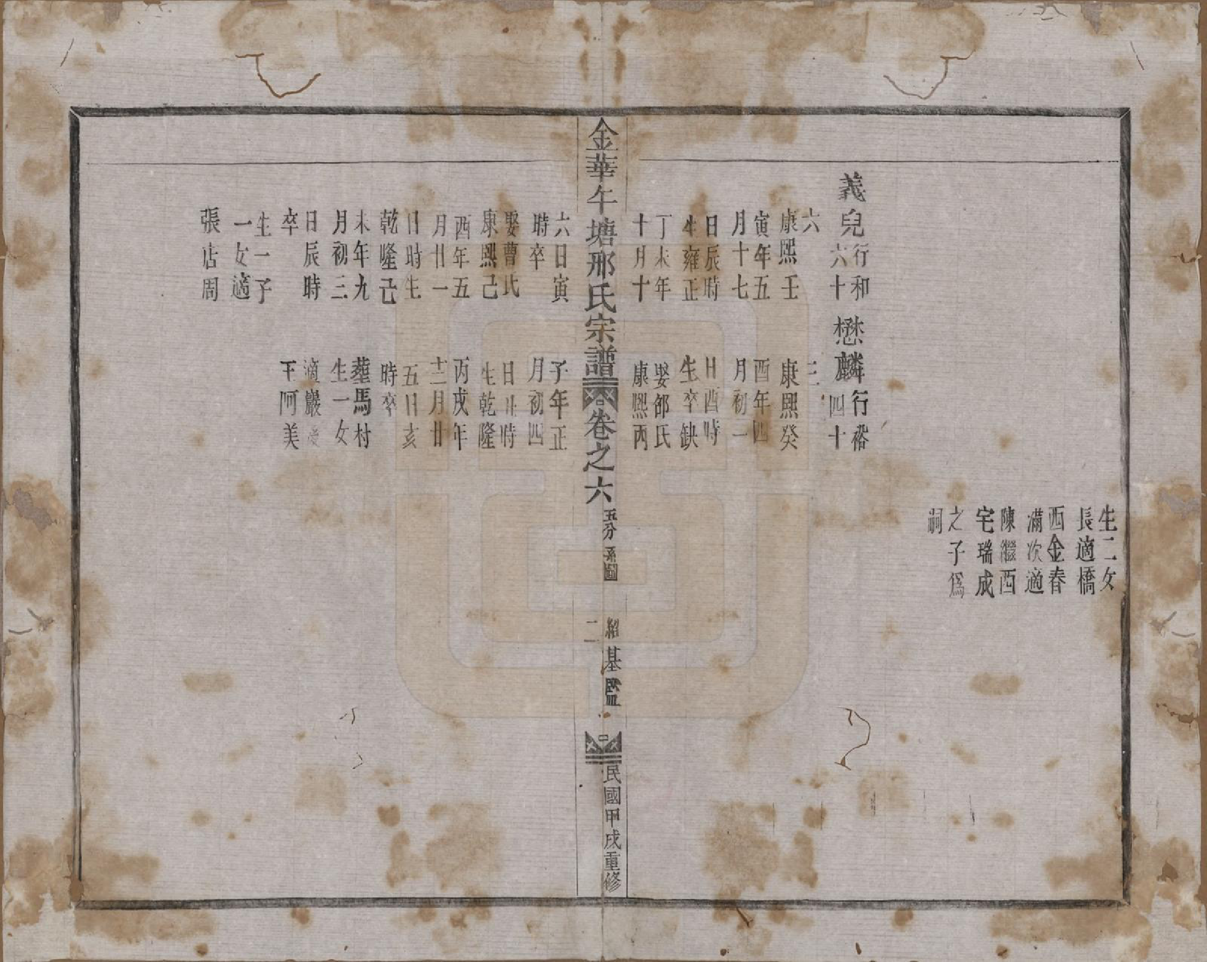 GTJP1803.邢.浙江金华.金华午塘邢氏宗谱十二卷.民国二十三年（1934）_006.pdf_第2页