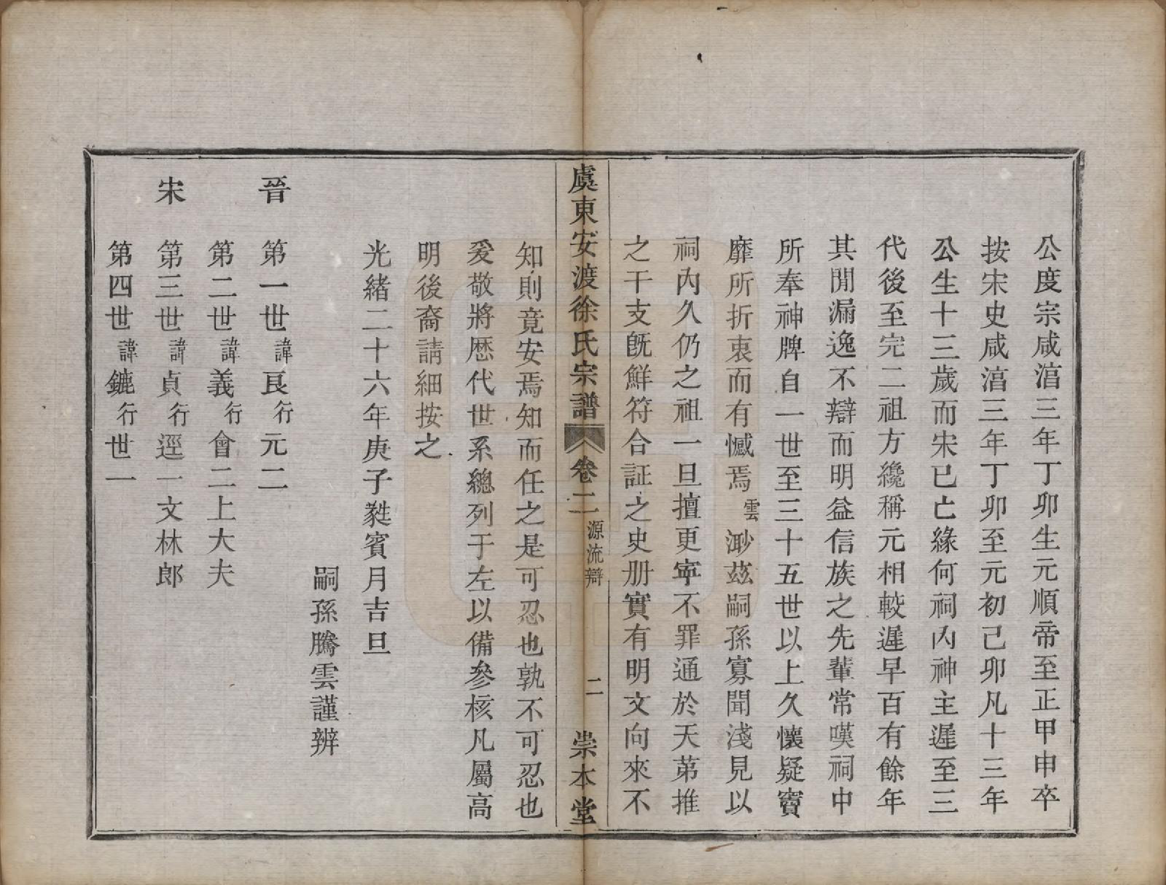 GTJP1858.徐.浙江上虞.虞东徐氏宗谱四卷.清光绪二十六年（1900）_002.pdf_第2页