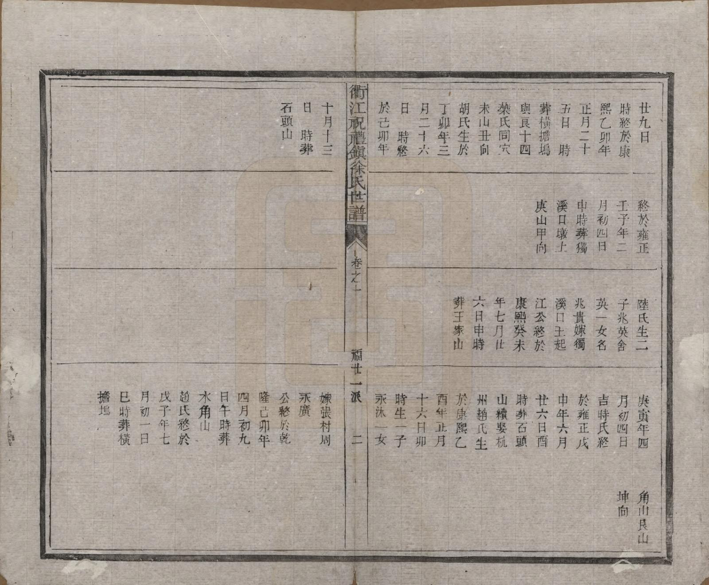 GTJP1864.徐.浙江衢县.衢江祝礼镇徐氏世谱十六卷.清光绪六年（1880）_010.pdf_第2页