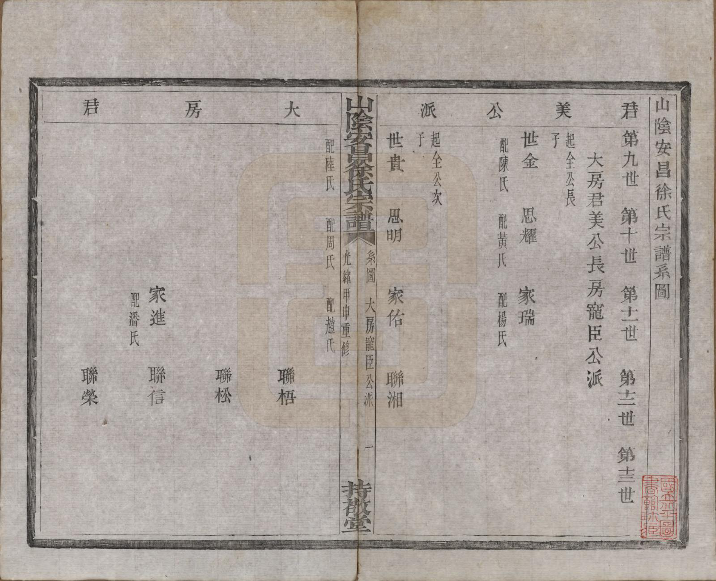 GTJP1871.徐.浙江绍兴.山阴安昌徐氏宗谱六卷.清光绪十年（1884）_004.pdf_第1页