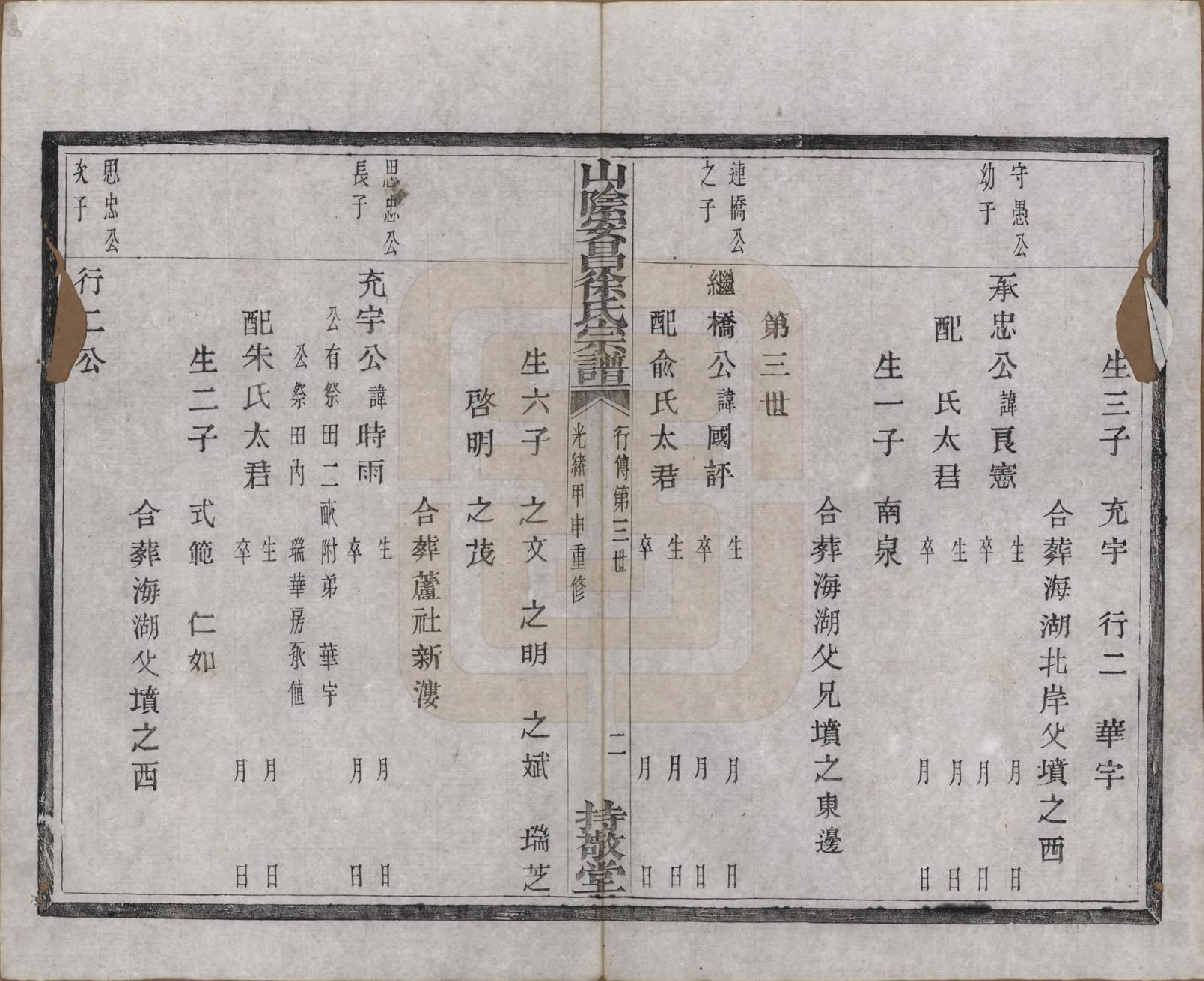 GTJP1871.徐.浙江绍兴.山阴安昌徐氏宗谱六卷.清光绪十年（1884）_006.pdf_第2页