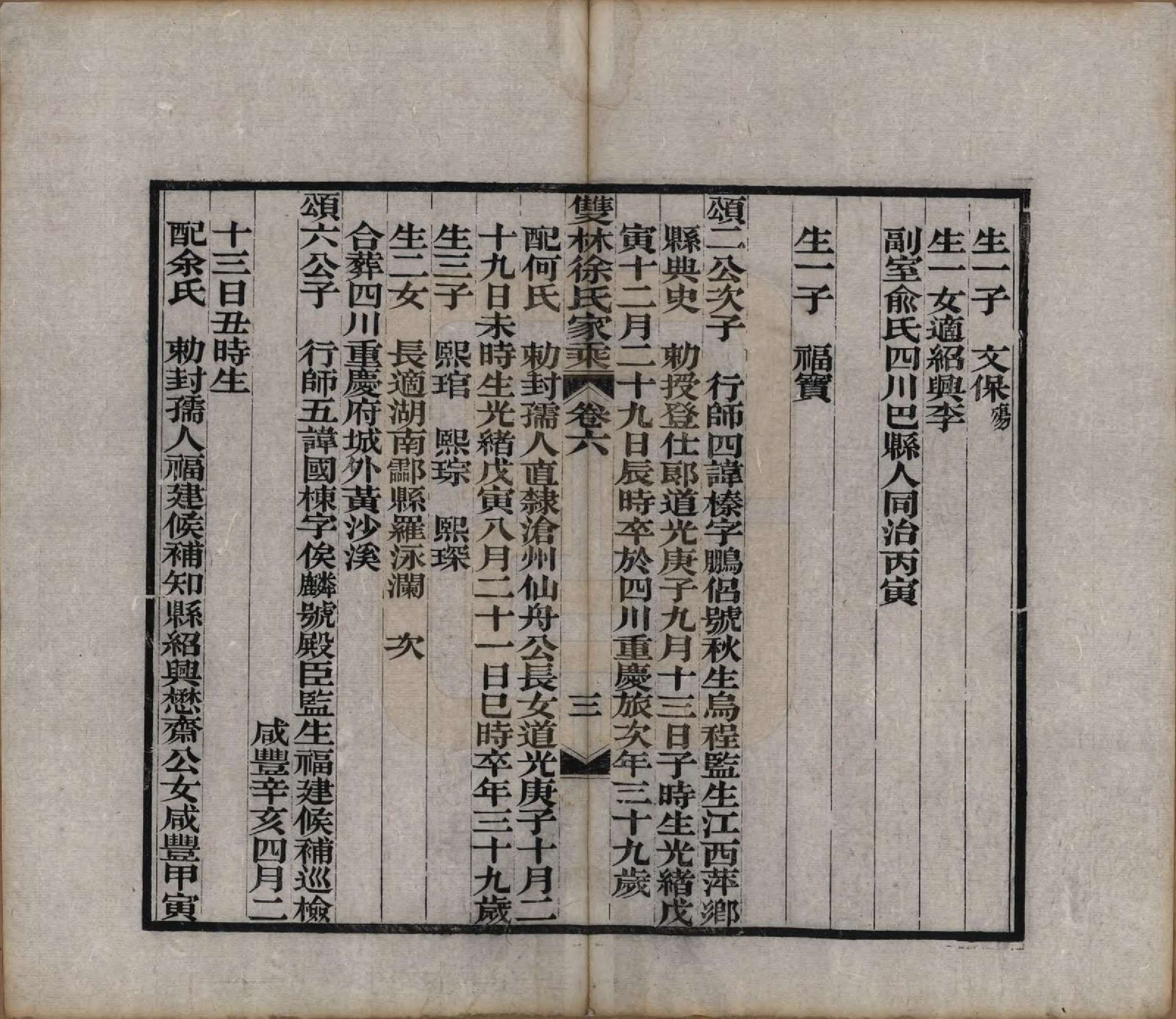 GTJP1873.徐.浙江湖州.双林徐氏家乘六卷.清光绪十七年（1891）_006.pdf_第3页