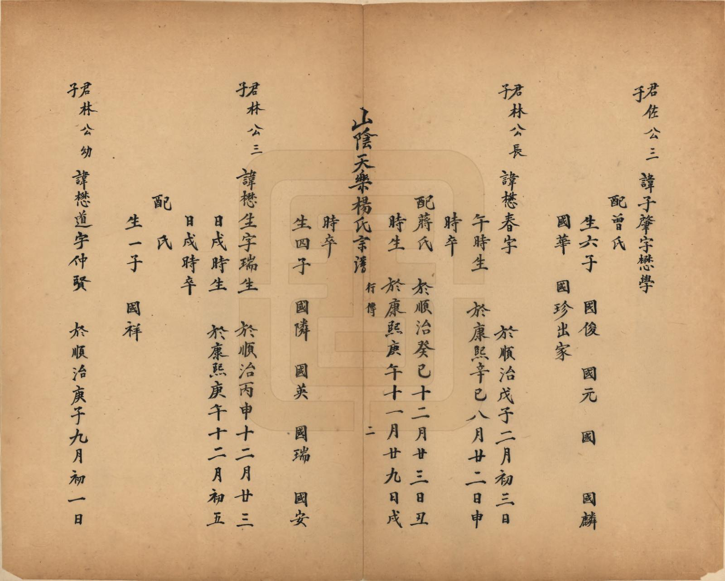 GTJP1977.杨.浙江绍兴.山阴天乐杨氏宗谱十四卷.清光绪八年（1882）_007.pdf_第2页