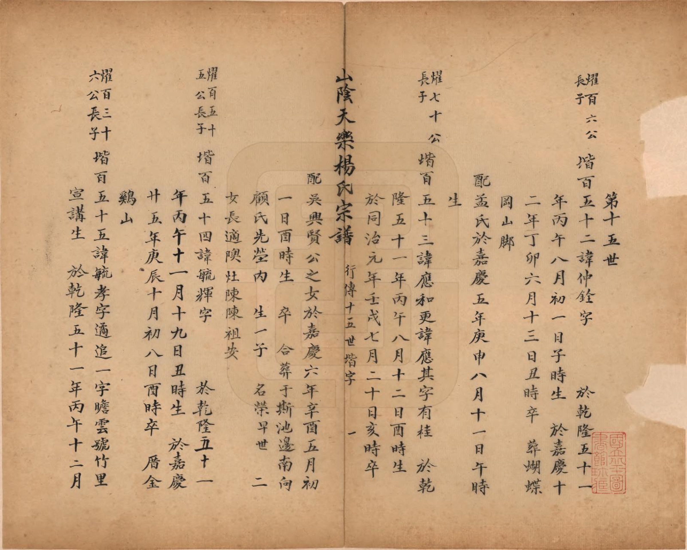 GTJP1977.杨.浙江绍兴.山阴天乐杨氏宗谱十四卷.清光绪八年（1882）_011.pdf_第1页