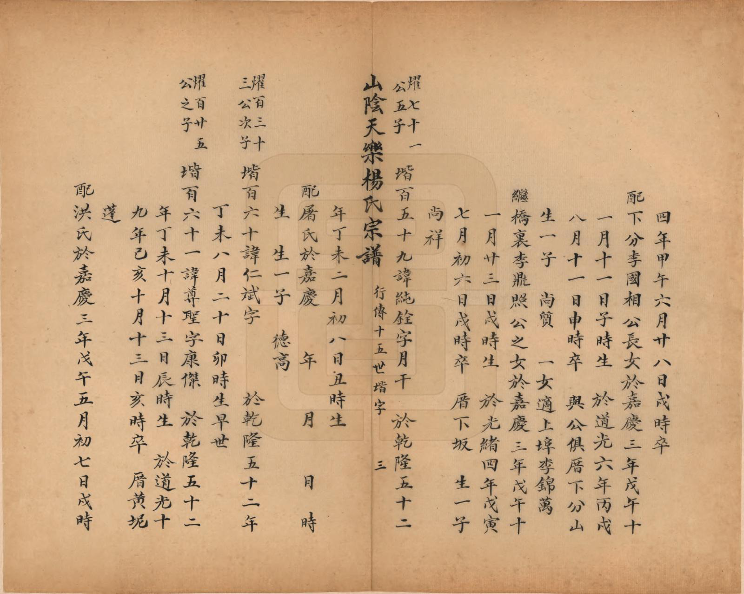 GTJP1977.杨.浙江绍兴.山阴天乐杨氏宗谱十四卷.清光绪八年（1882）_011.pdf_第3页