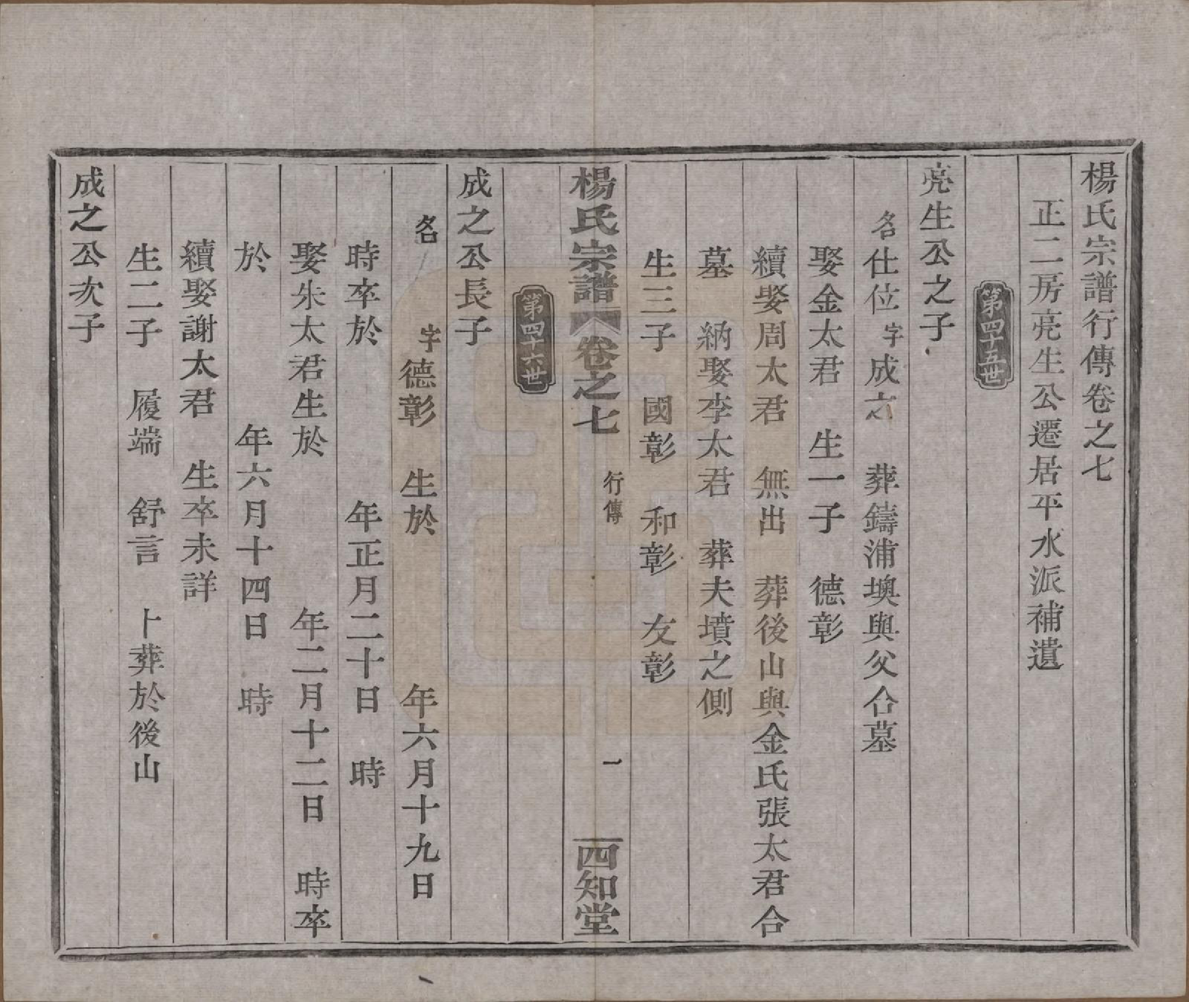 GTJP1985.杨.浙江绍兴.山阴杨氏宗谱七卷.清光绪十八年（1892）_007.pdf_第1页