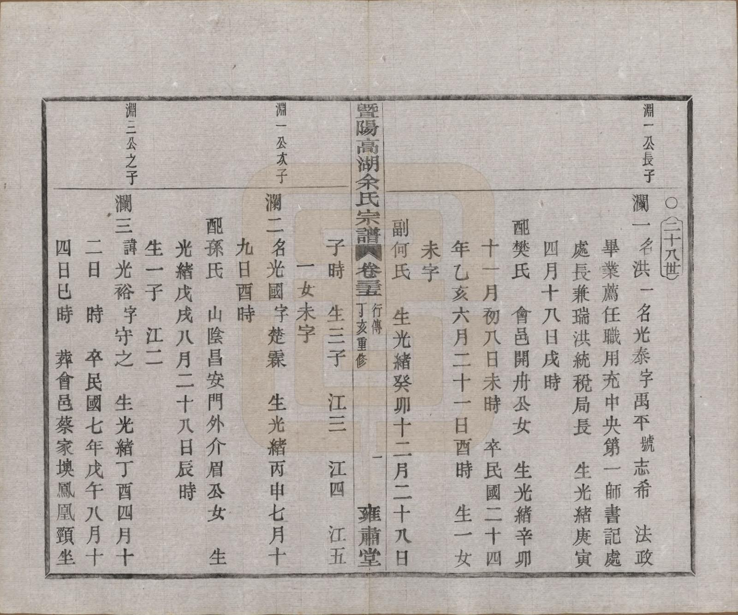 GTJP2035.余.浙江诸暨.暨阳高湖余氏宗谱三十七卷.民国三十六年（1947）_035.pdf_第1页