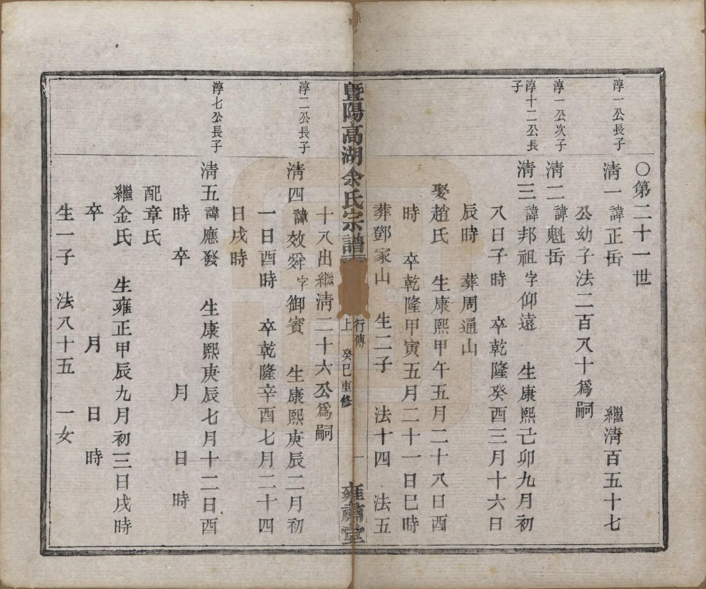 GTJP2043.余.浙江诸暨.暨阳高湖余氏宗谱十八卷.清光绪十九年（1893）_011.pdf_第2页