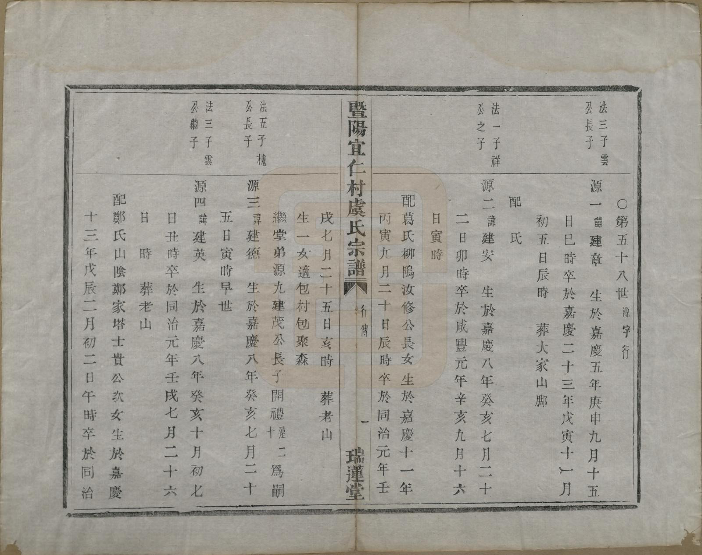 GTJP2045.虞.浙江诸暨.暨阳宜仁村虞氏宗谱十卷.清光绪元年（1875）_010.pdf_第2页