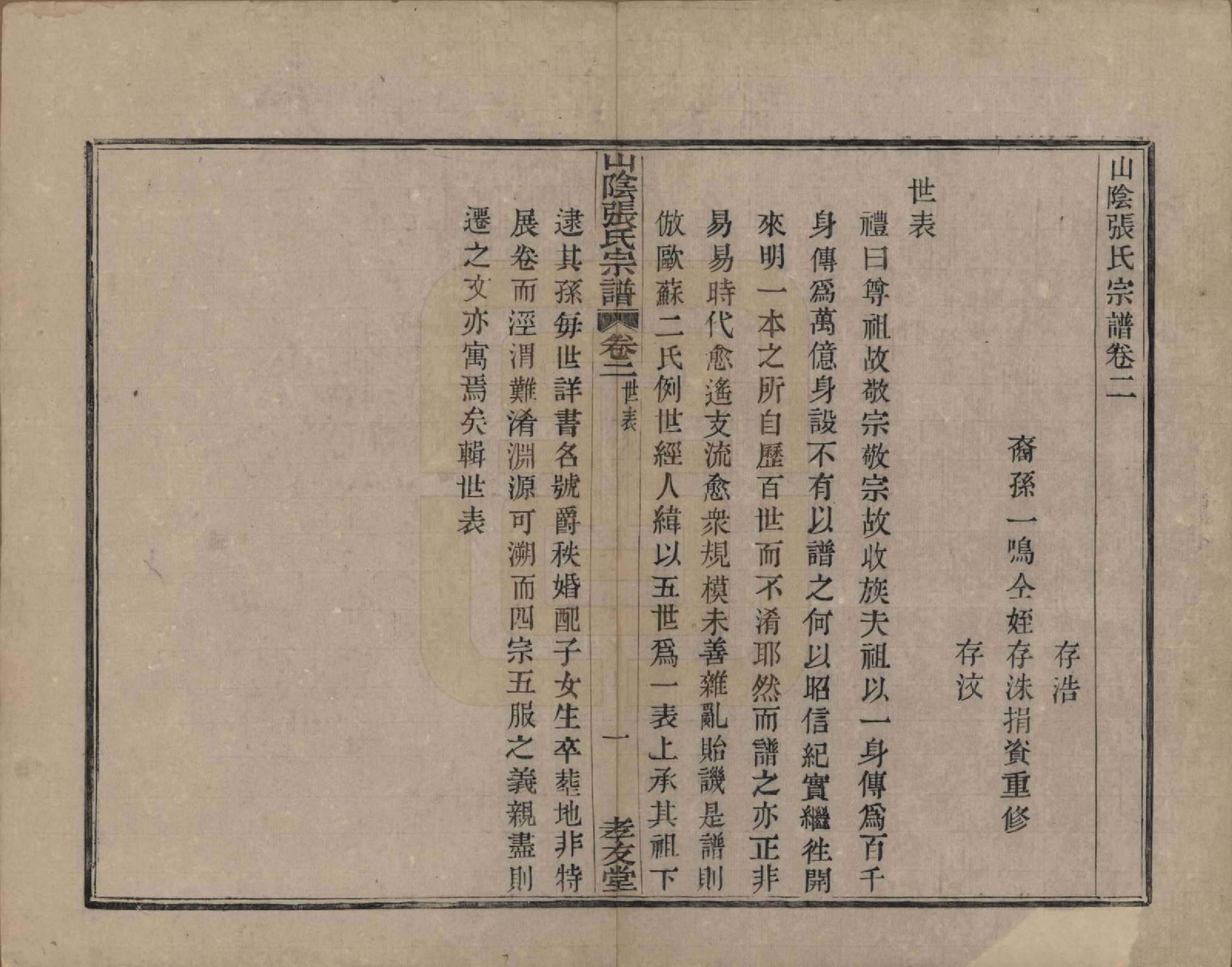 GTJP2083.张.浙江绍兴.山阴张氏宗谱.道光二十一年（1841）_002.pdf_第1页