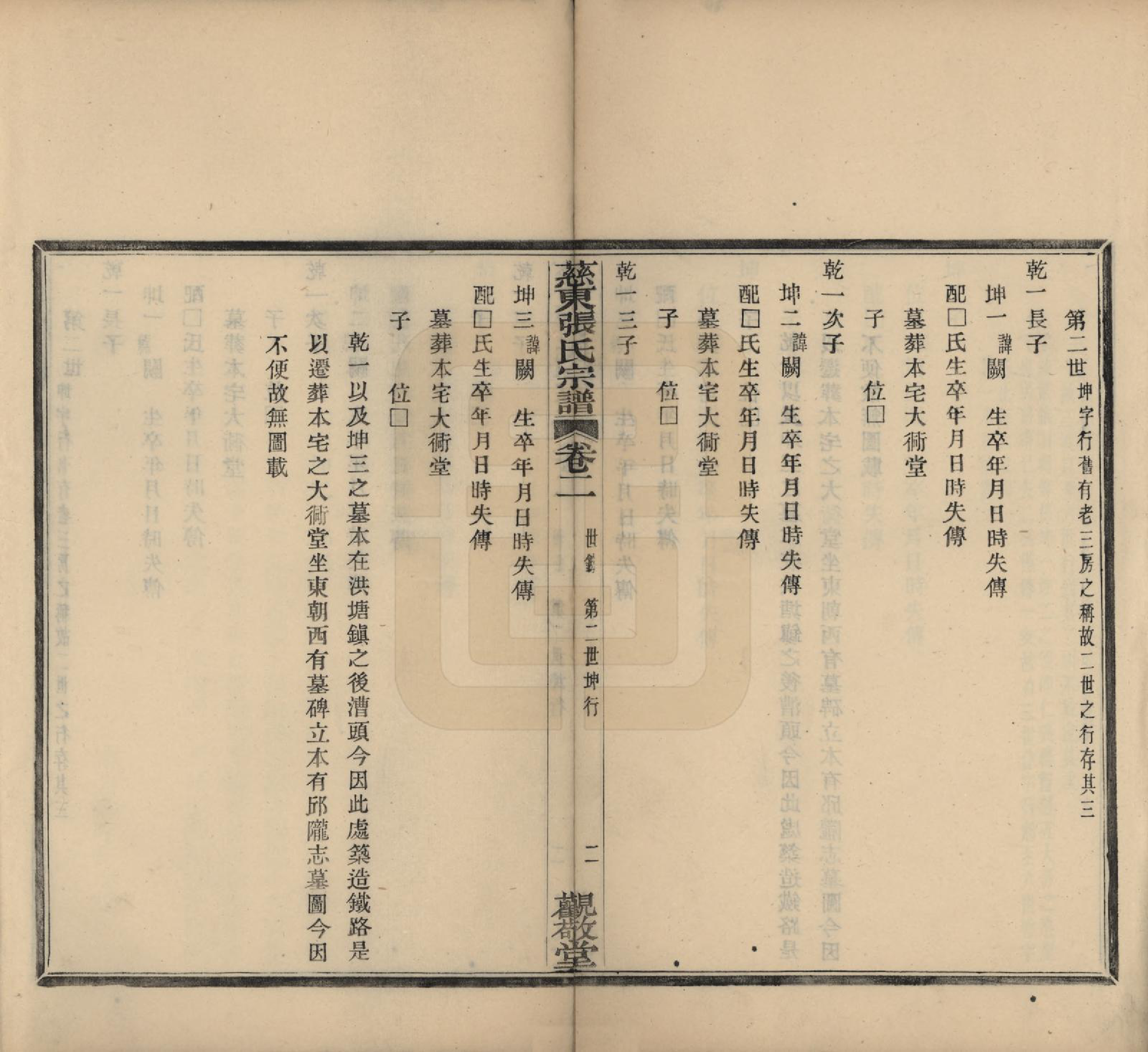 GTJP2133.张.浙江慈溪.慈东张氏宗谱五卷首一卷.民国十三年（1924）_002.pdf_第2页