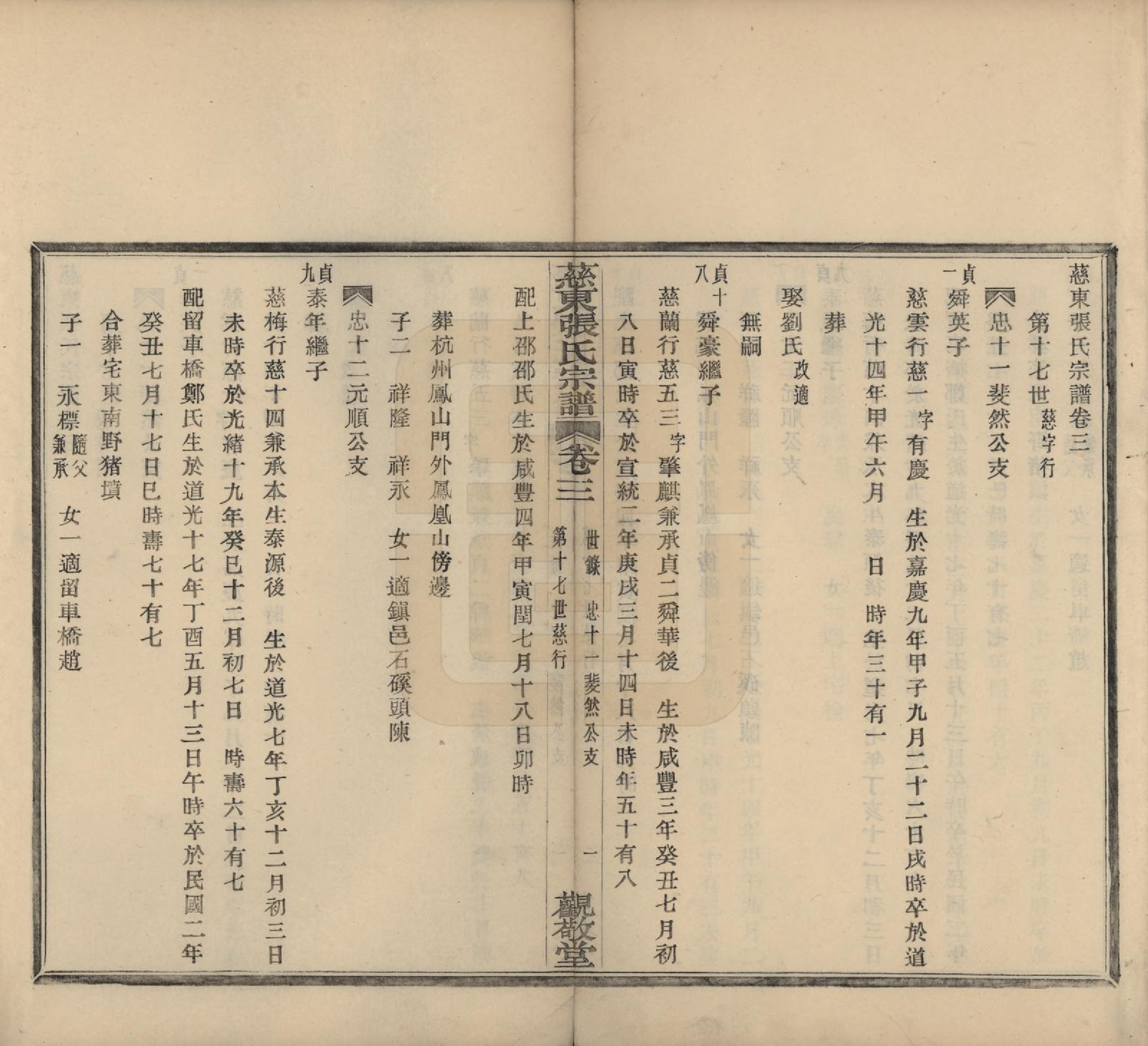 GTJP2133.张.浙江慈溪.慈东张氏宗谱五卷首一卷.民国十三年（1924）_003.pdf_第1页