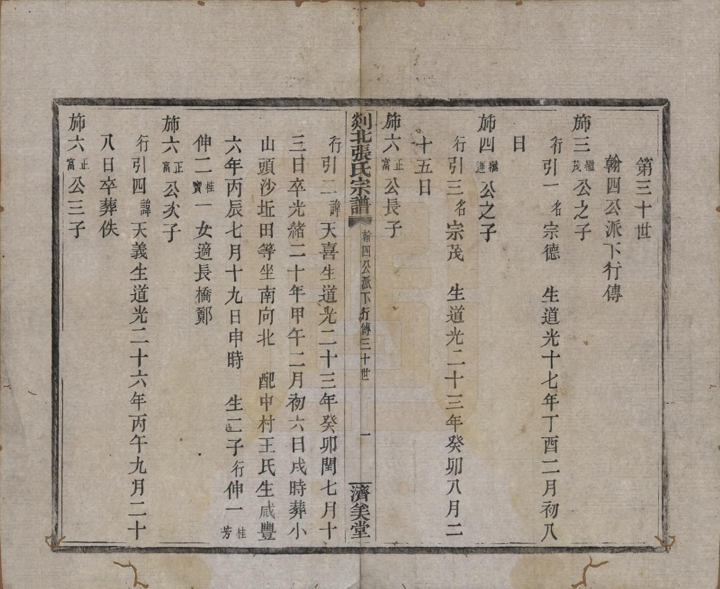 GTJP2159.张.浙江嵊州.剡北张氏宗谱不分卷.清光绪三十年(1904)_012.pdf_第2页