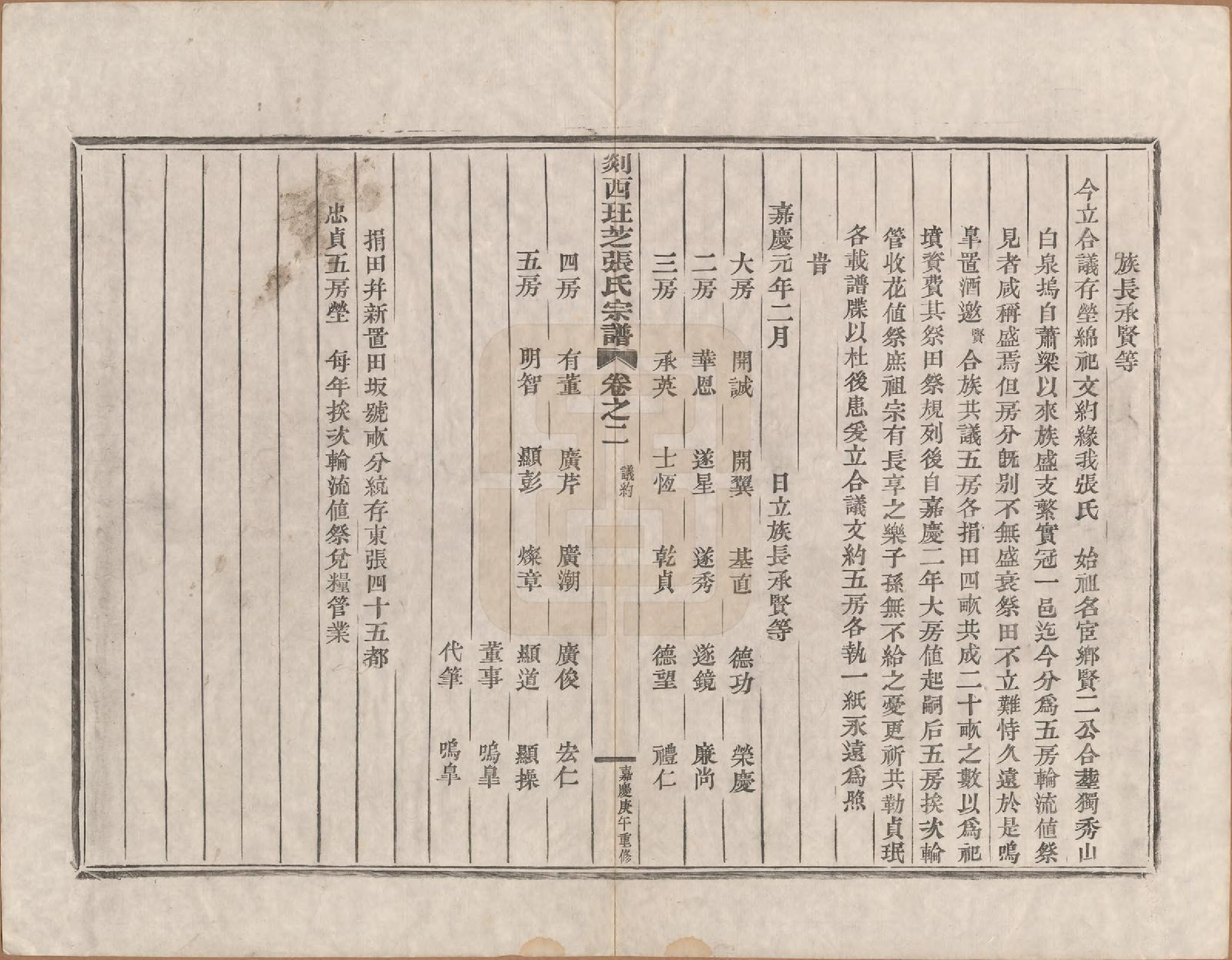 GTJP2167.张.浙江嵊州.剡西珏芝张氏宗谱四卷.清嘉庆十五年(1810)_002.pdf_第3页