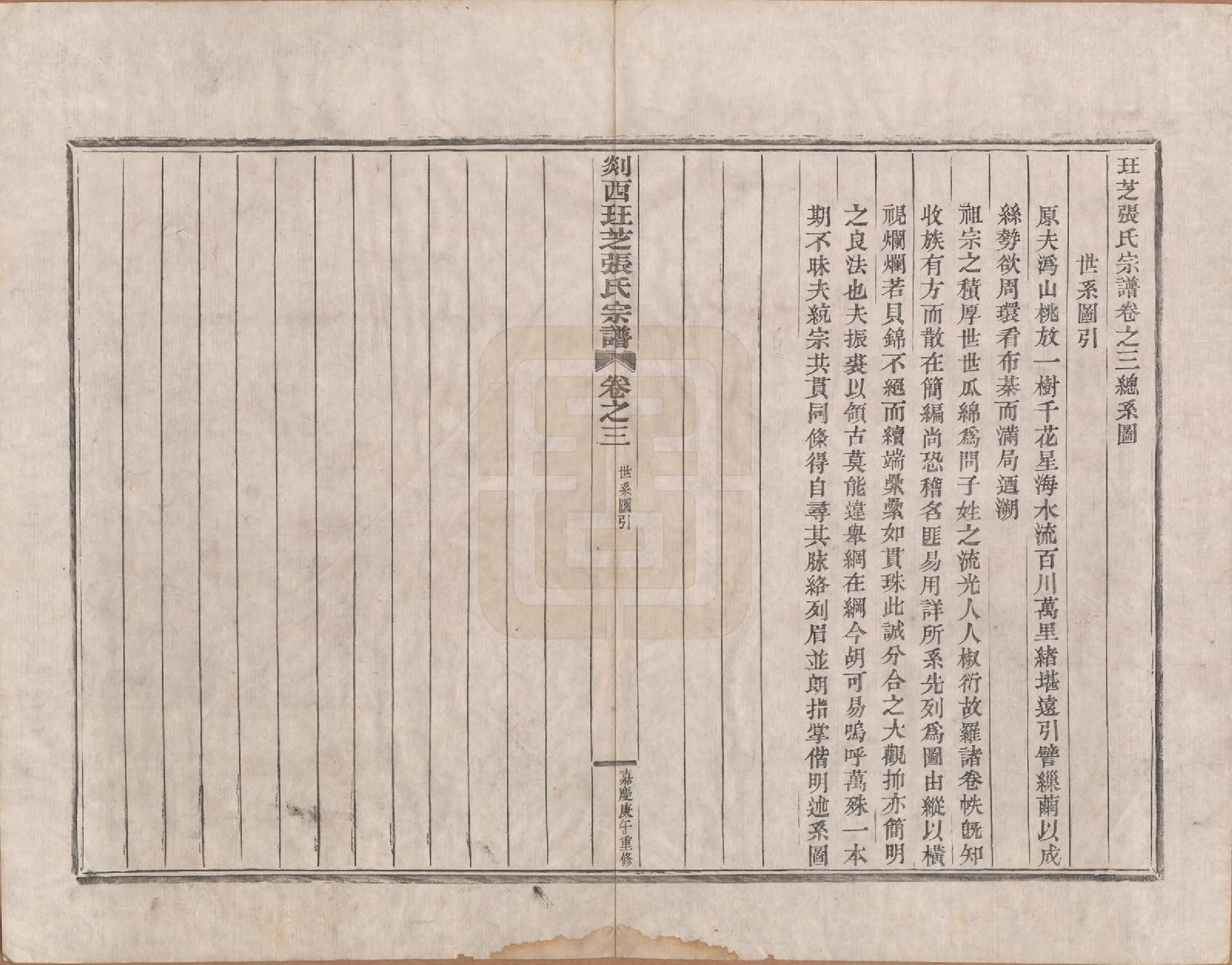 GTJP2167.张.浙江嵊州.剡西珏芝张氏宗谱四卷.清嘉庆十五年(1810)_003.pdf_第1页