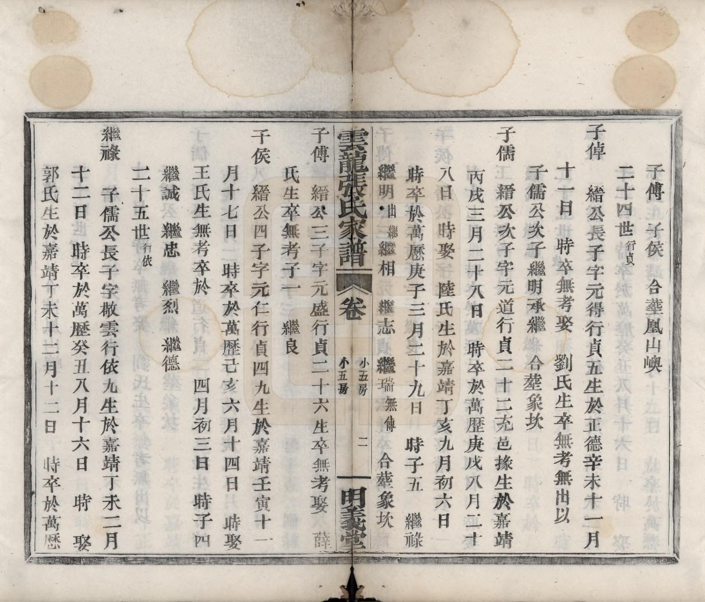 GTJP2171.张.浙江鄞县.云龙张氏宗谱.清同治十年(1871)_004.pdf_第2页