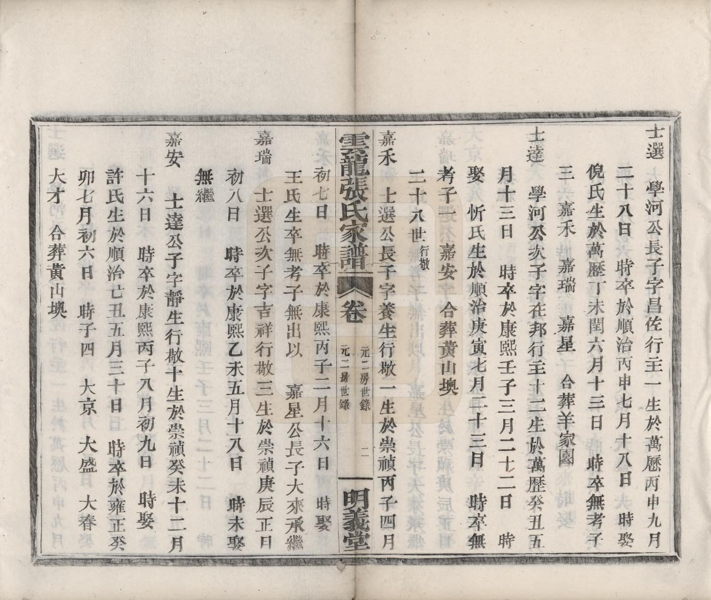 GTJP2171.张.浙江鄞县.云龙张氏宗谱.清同治十年(1871)_005.pdf_第2页