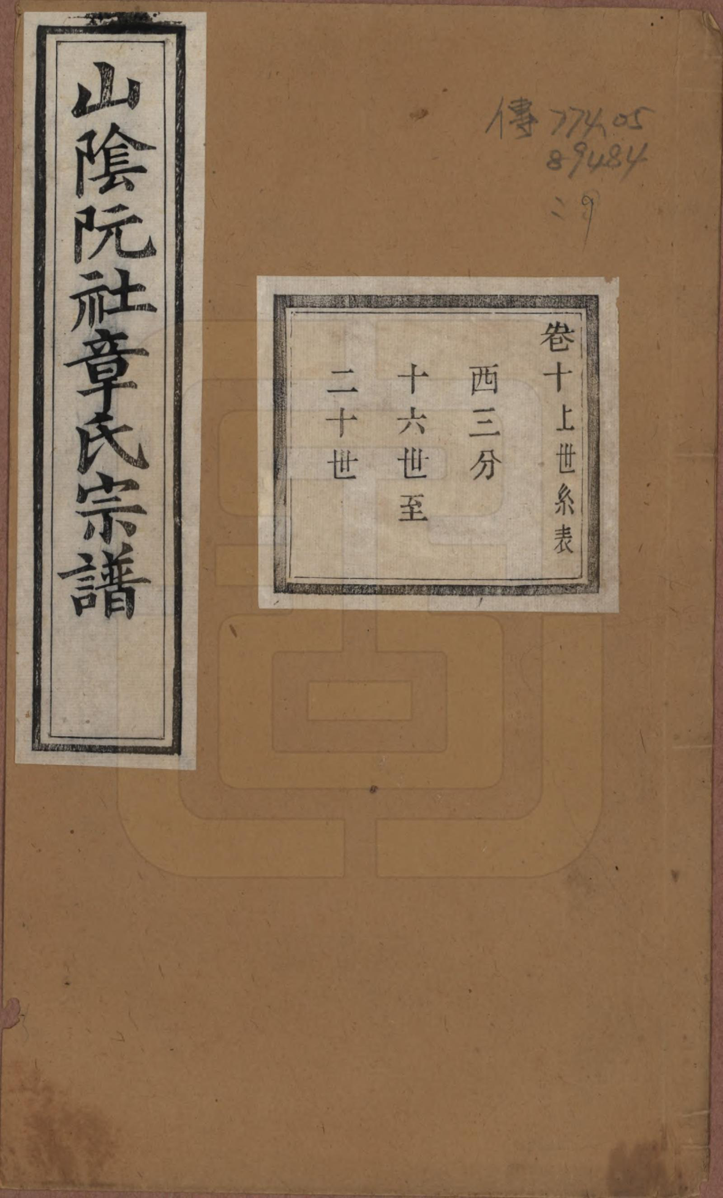 GTJP2202.章.浙江绍兴.山阴阮社章氏宗谱十四卷.清光绪二十三年（1897）_010.pdf_第1页