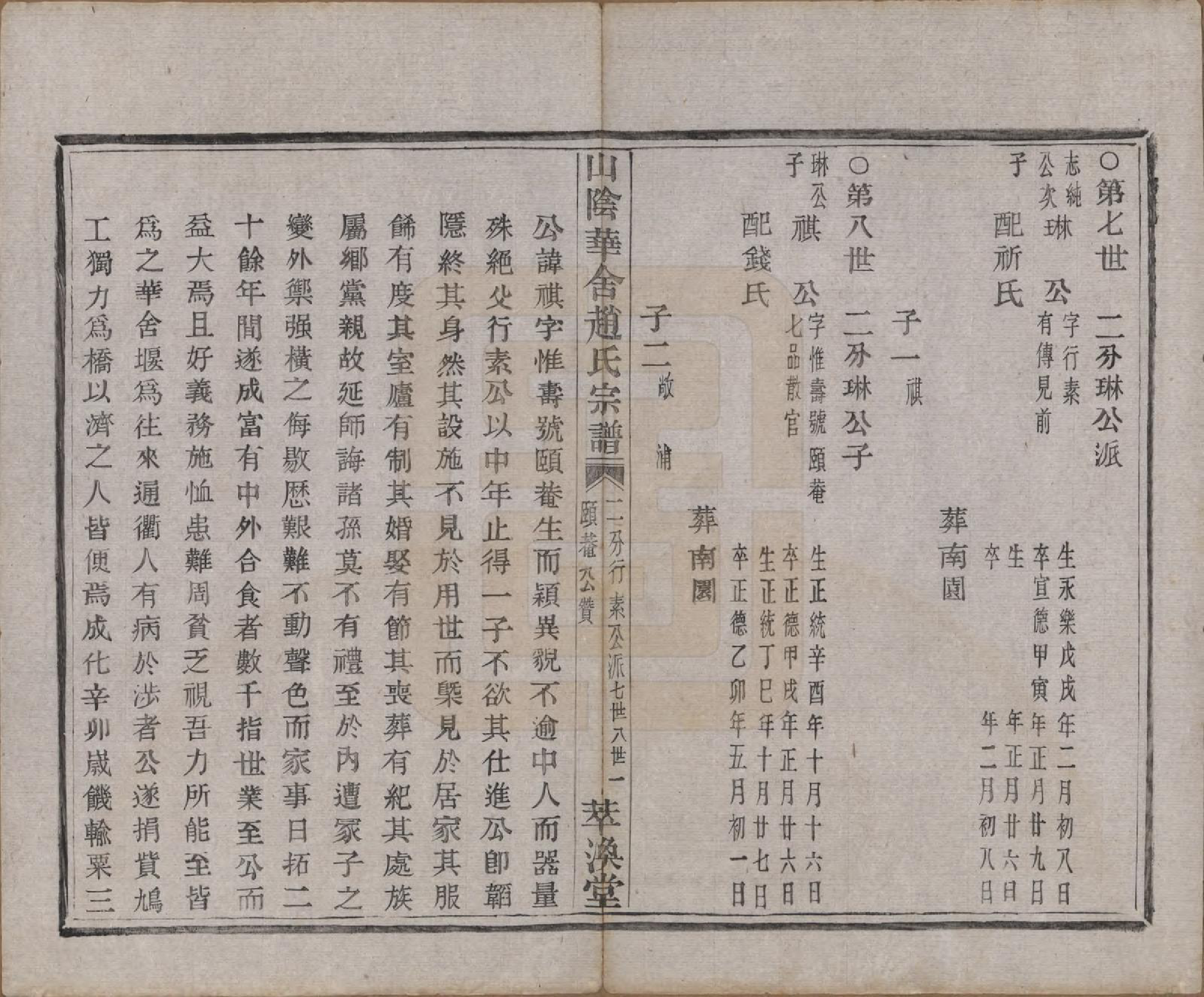 GTJP2224.赵.浙江绍兴.山阴华舍赵氏宗谱二十四卷.民国五年（1916）_013.pdf_第2页