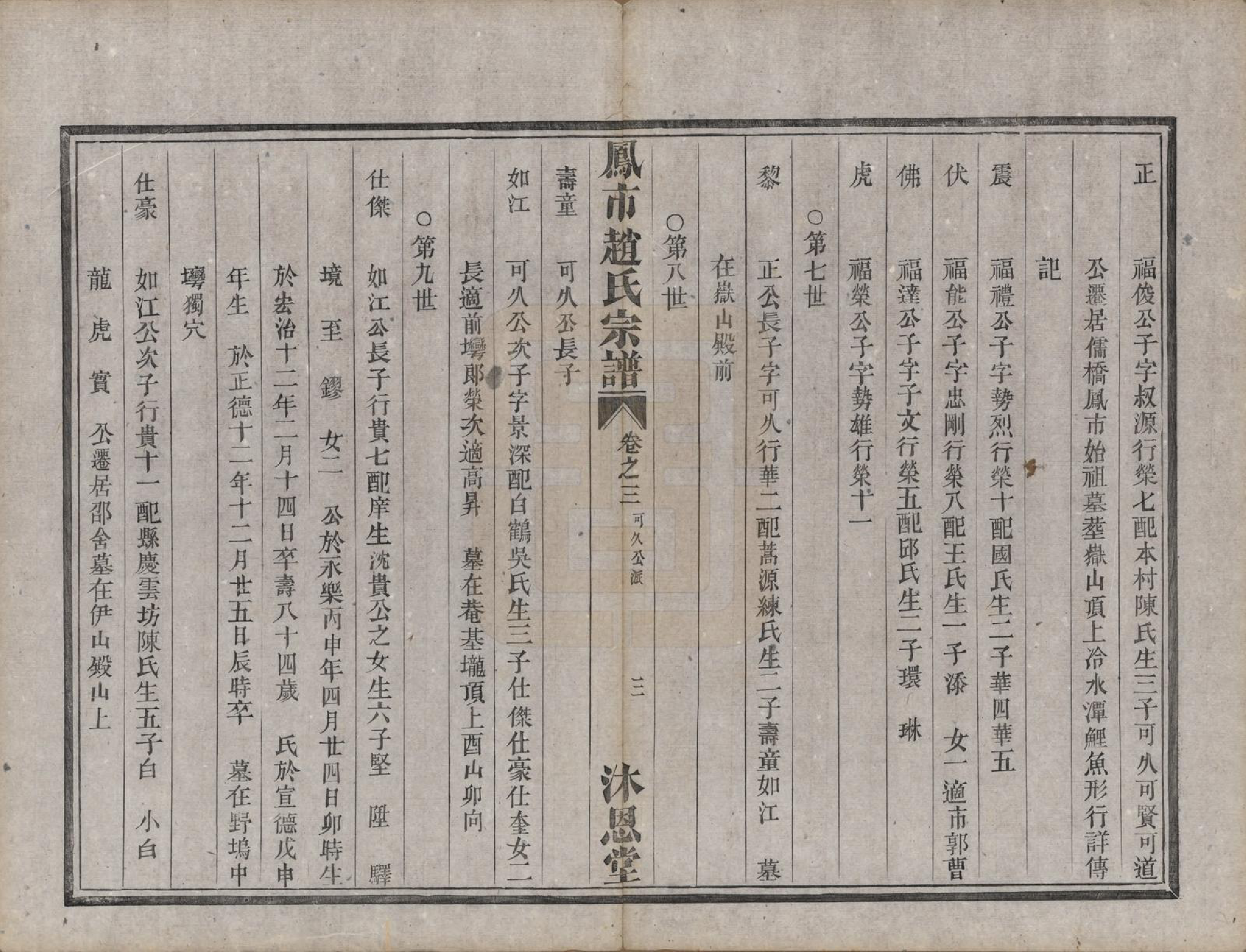 GTJP2229.赵.浙江分水.凤市赵氏宗谱五卷.清光绪七年(1881)_003.pdf_第3页