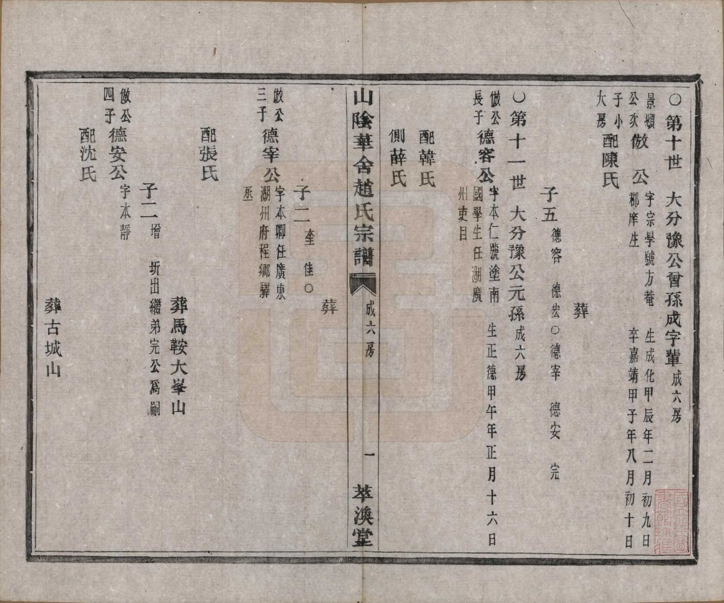 GTJP2231.赵.浙江绍兴.山阴华舍赵氏宗谱十八卷.清光绪十年（1884）_003.pdf_第1页