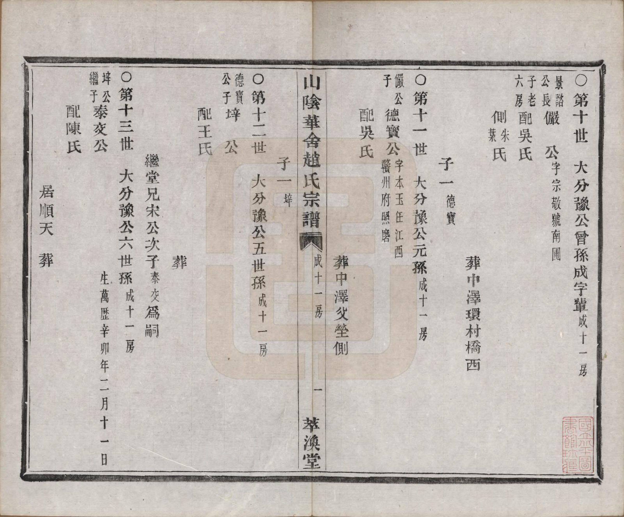 GTJP2231.赵.浙江绍兴.山阴华舍赵氏宗谱十八卷.清光绪十年（1884）_005.pdf_第1页